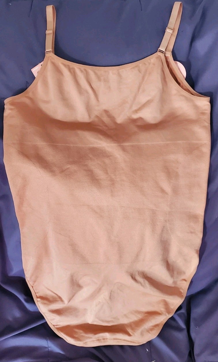 Shapermint Essentials All Day Every Day Scoop Neck Bodysuit 3XL Nude