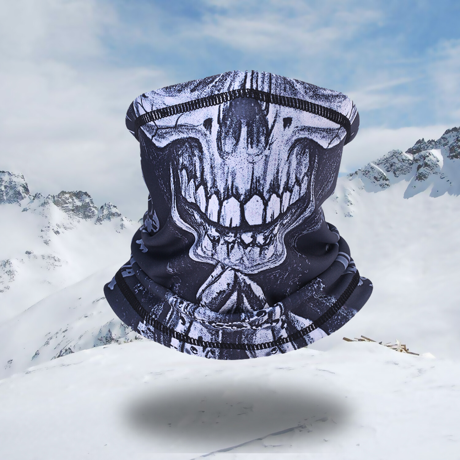 Skull Mask Neck Gaiter Scarf Headwear Halloween Mask Balaclava Face Mask Bandana