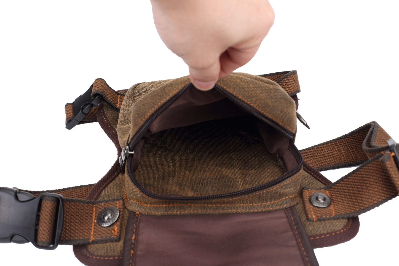 Men’s Multi-Purpose Canvas Drop Leg Bag Travel Waist Pack Motorcycle Hiking bag
