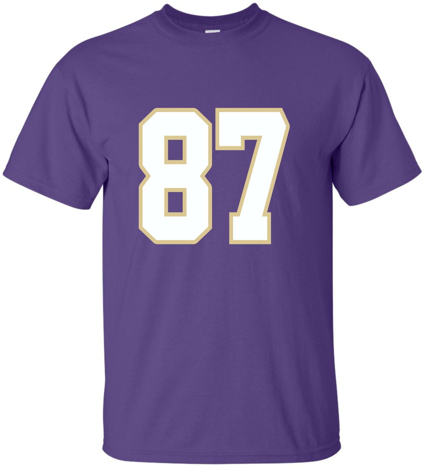 Custom “ANY Number” T-Shirt 2 Color # football hockey lacrosse basketball league