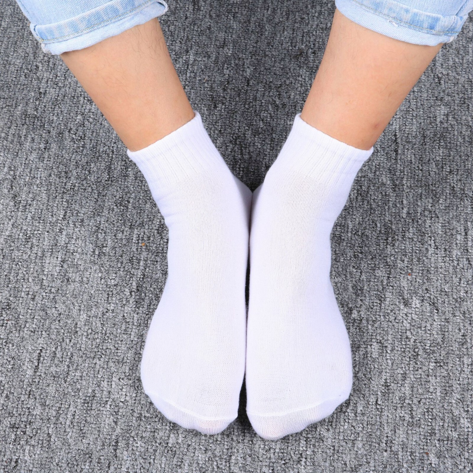 Lot 3-12 Pairs Mens Womens Ankle/Quarter Socks Cotton Crew Socks Casual Size New
