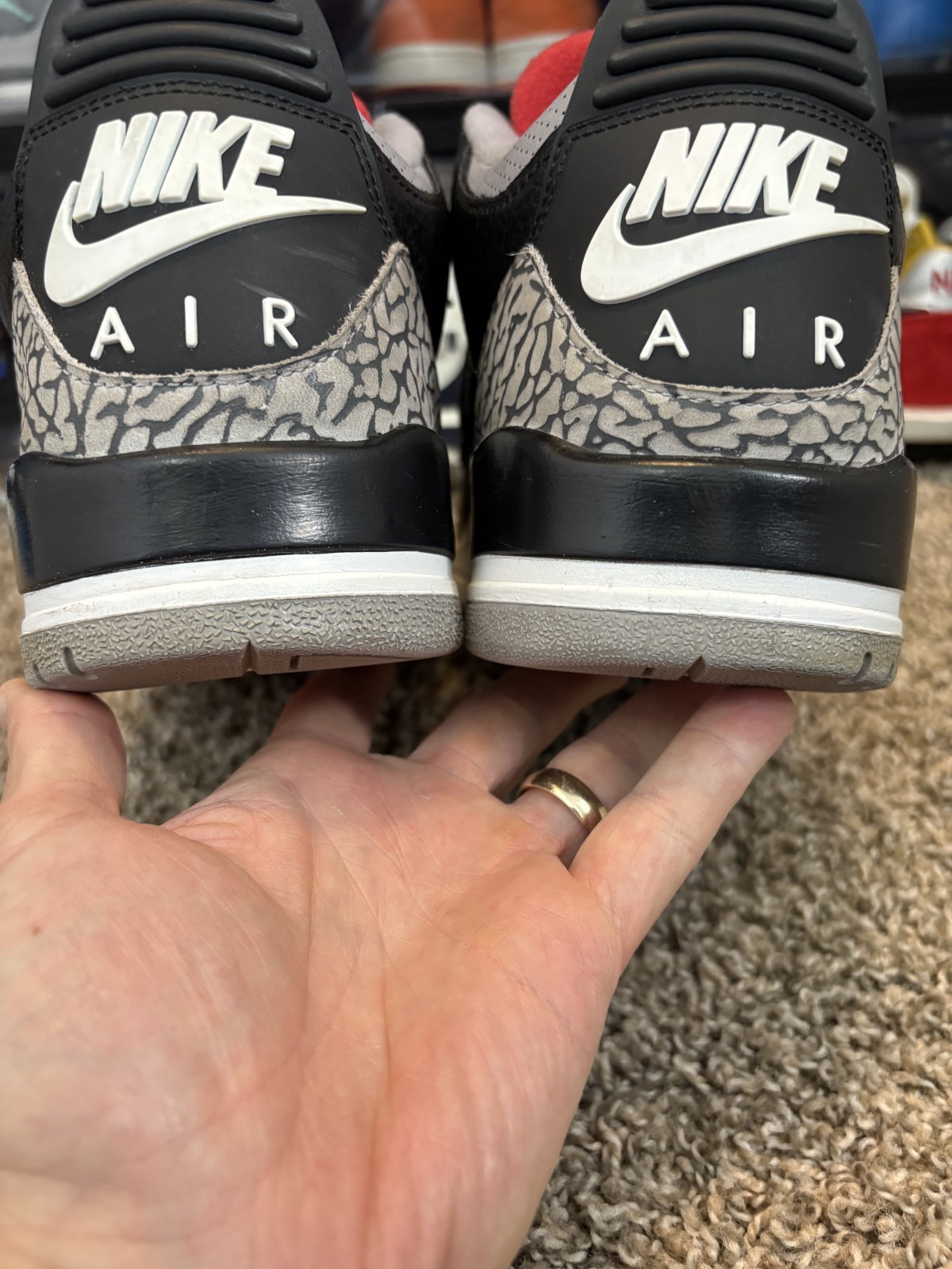Air Jordan 3 Retro Black Cement 2018 Men’s Size 12 – Used Good Condition – OG