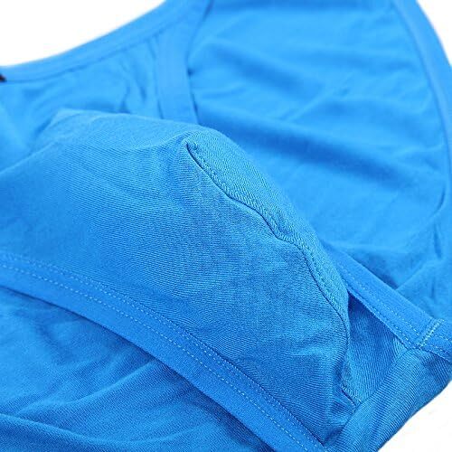 5-PACK Jinshi Mens Briefs Bamboo TAGLESS Soft Bikini Briefs Underwear Multipack