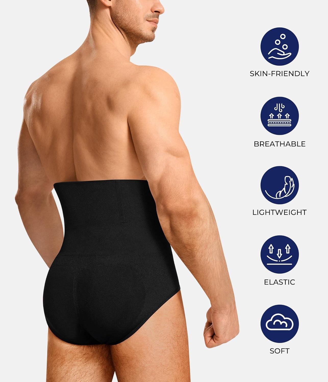 FAJAS PARA HOMBRES FAJA REDUCTORA DE HOMBRE ABDOMEN CONTROL GIRDLE BOXER SHORTS