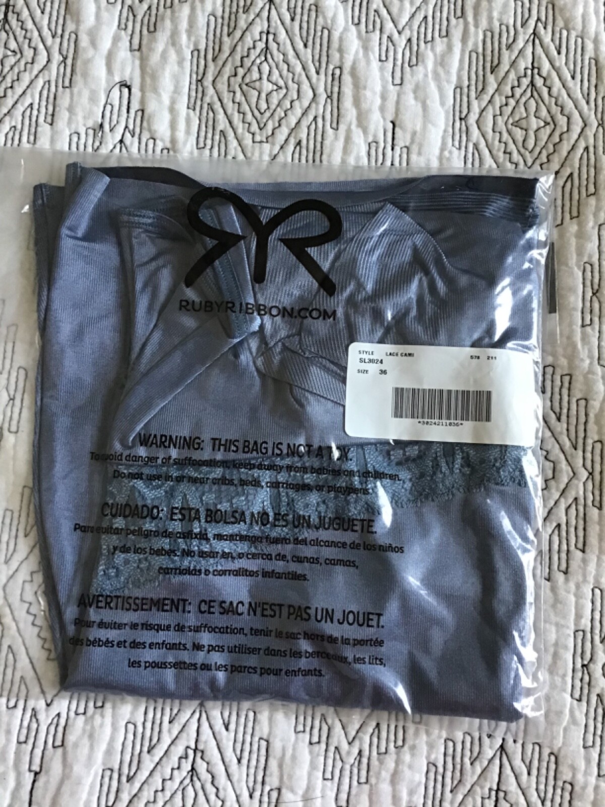 RUBY RIBBON LACE CAMI #3024 NEW!
