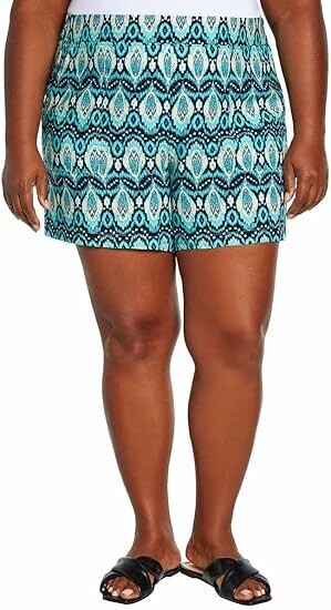 Wildfox Womens Lightweight Relaxed Fit Pull-On Shorts Multicolor Pockets