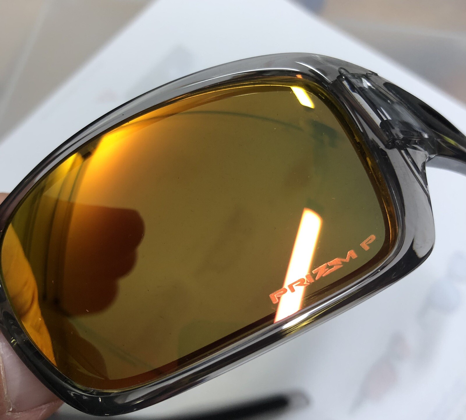 NEW Oakley TURBINE Grey Smoke POLARIZED PRIZM Ruby Iridium Sunglass 9263-57