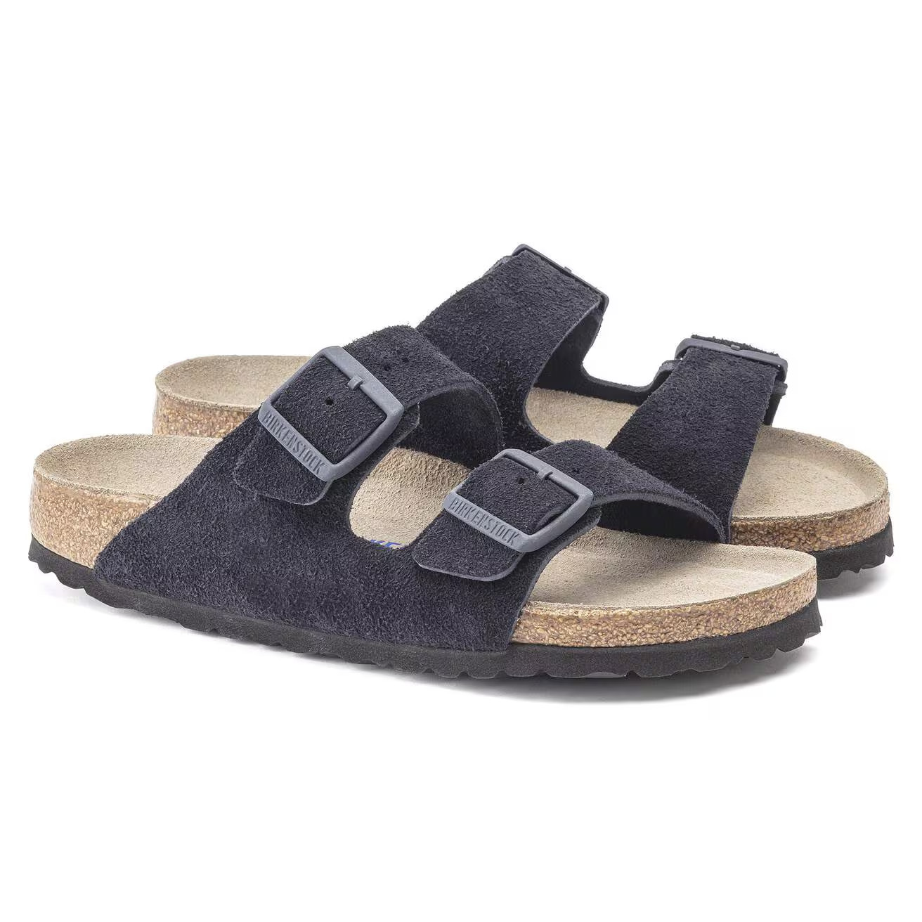 Birkenstock Arizona Soft Footbed Sandals Taupe Suede Leather Shoes EU37-45
