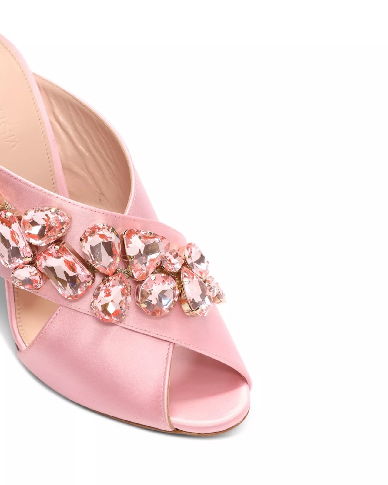 1050$ Giambattista Valli Embellished Satin Sandals Women’s Size 7.5 US Pink