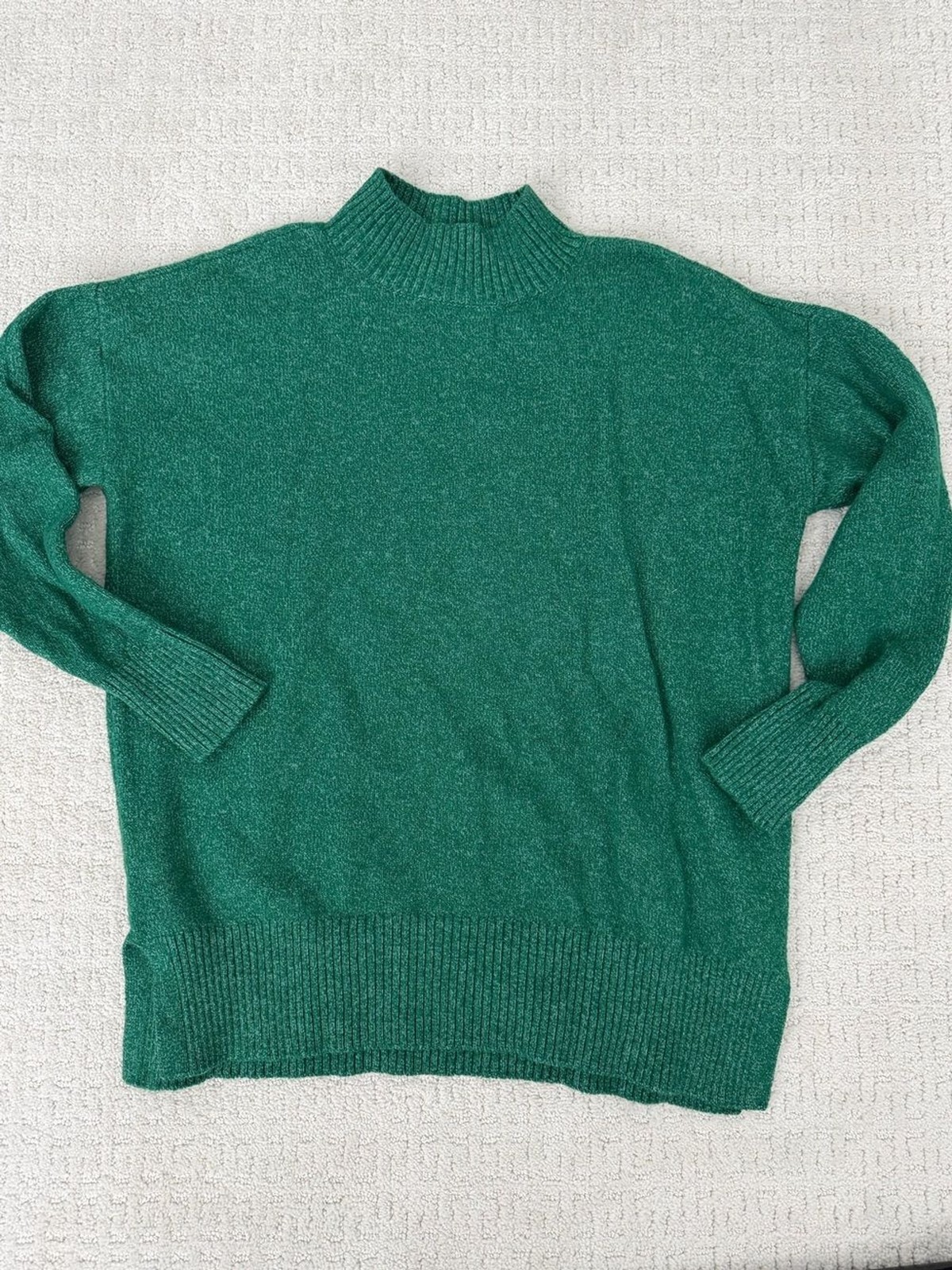 Loft Green Mock-Neck Women’s Sweater