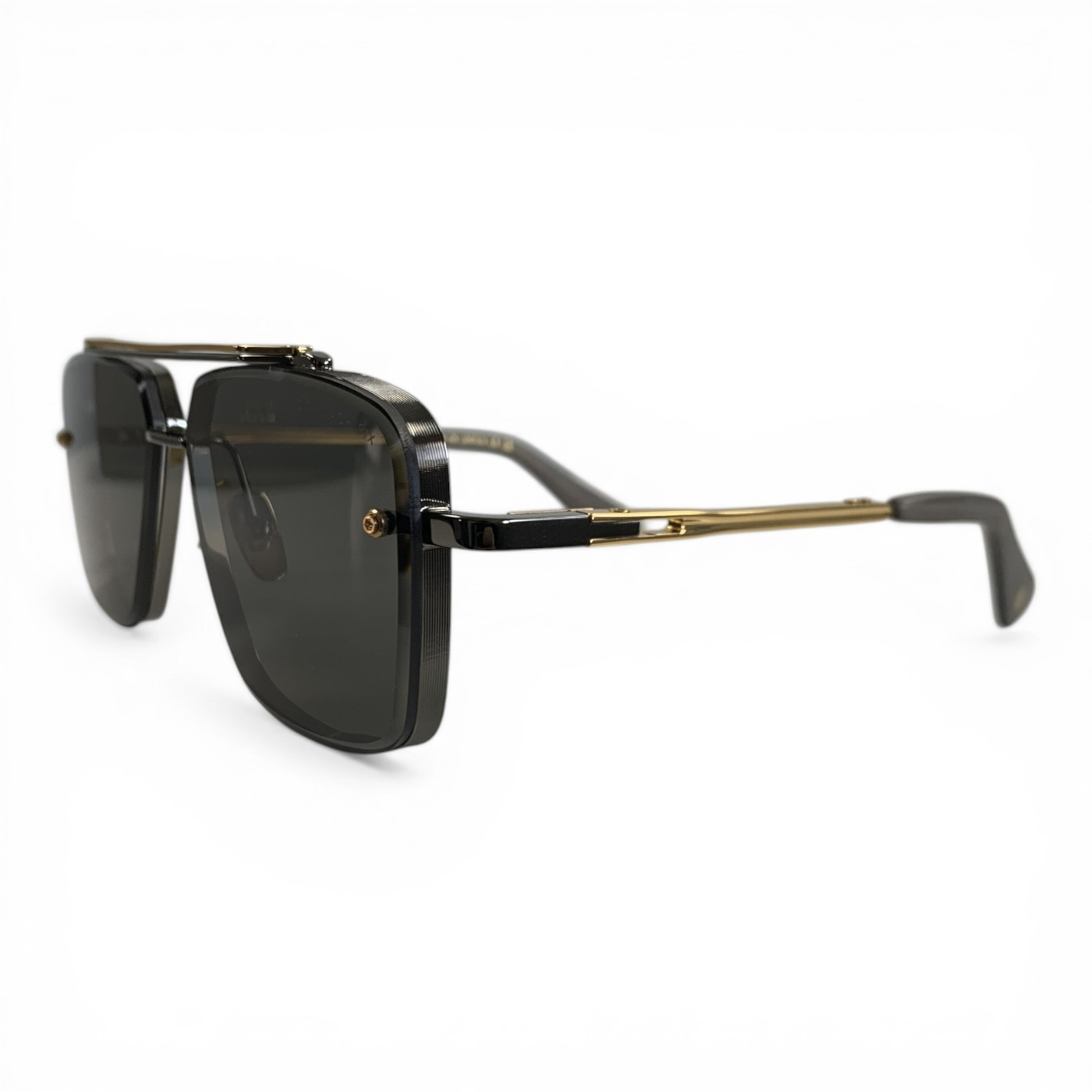 DITA DTS121-62-01-Z Mach Six Sunglasses Black Gold Luxury Eyewear (Pre-Owned)