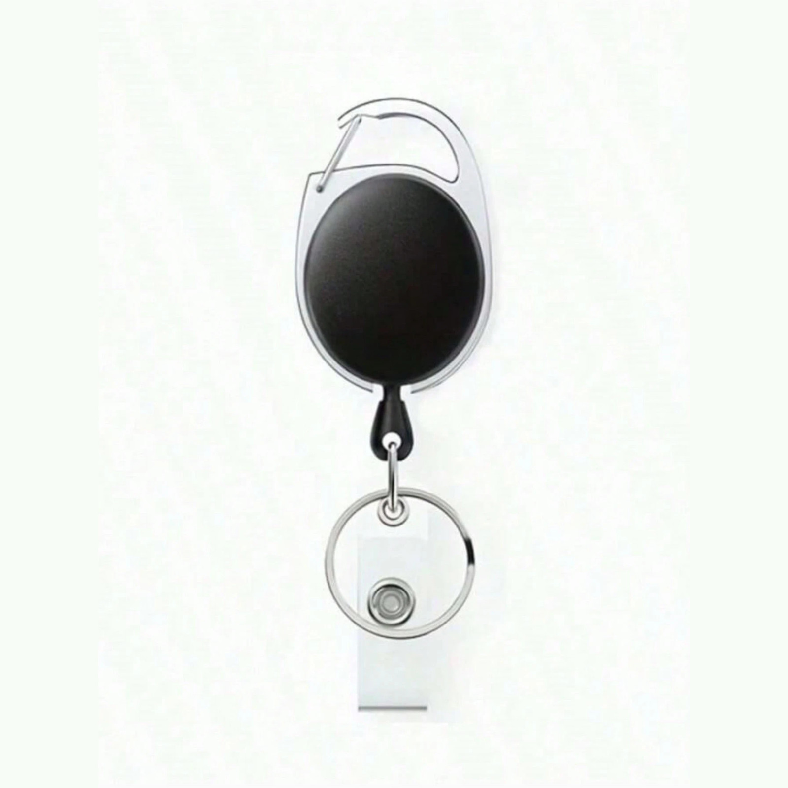 ID Card Holder Retractable Badge Reel Vertical Case Heavy Duty With Belt Clip US