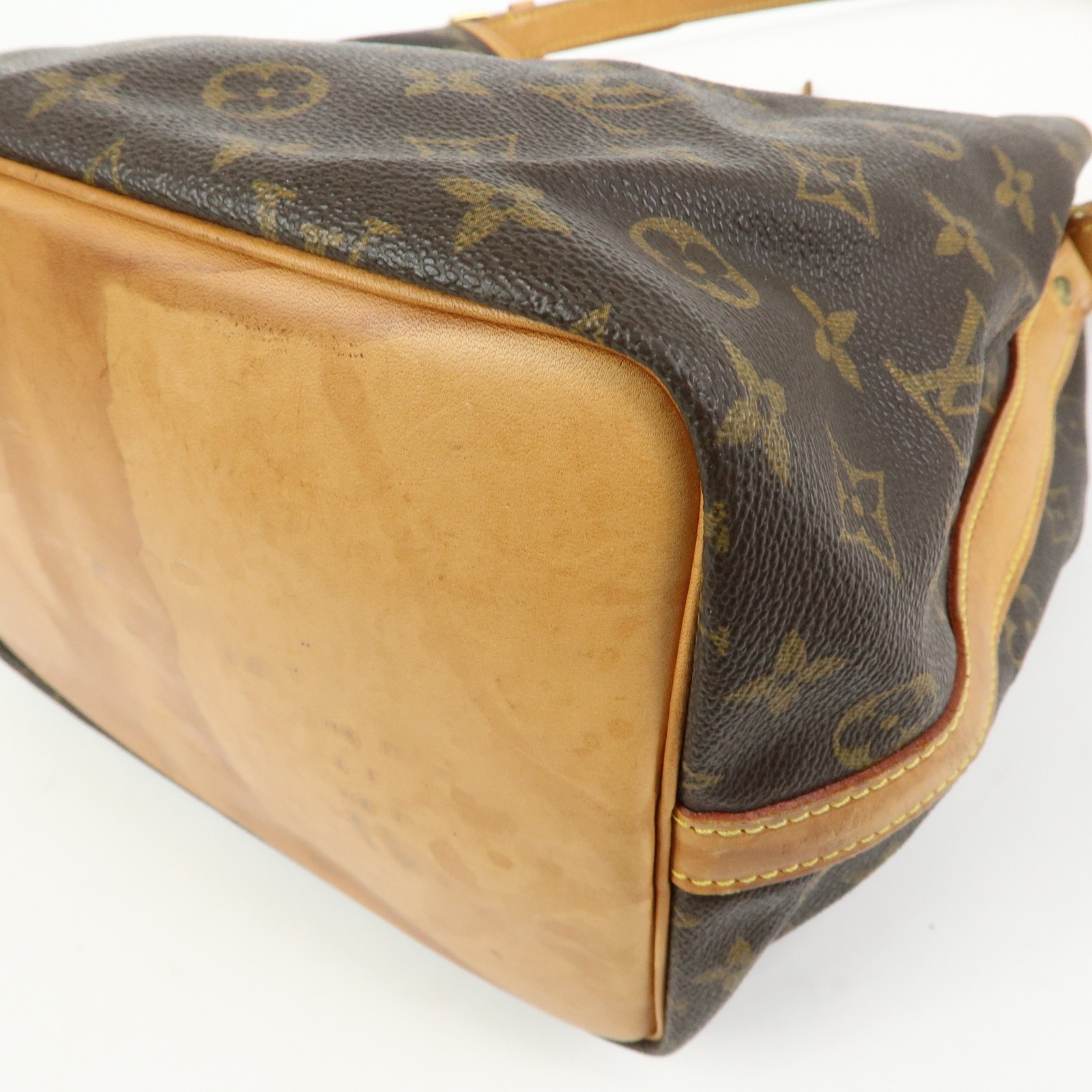 Louis Vuitton Monogram Petit Noe Shoulder Bag Brown M42226 Authentic Used F/S