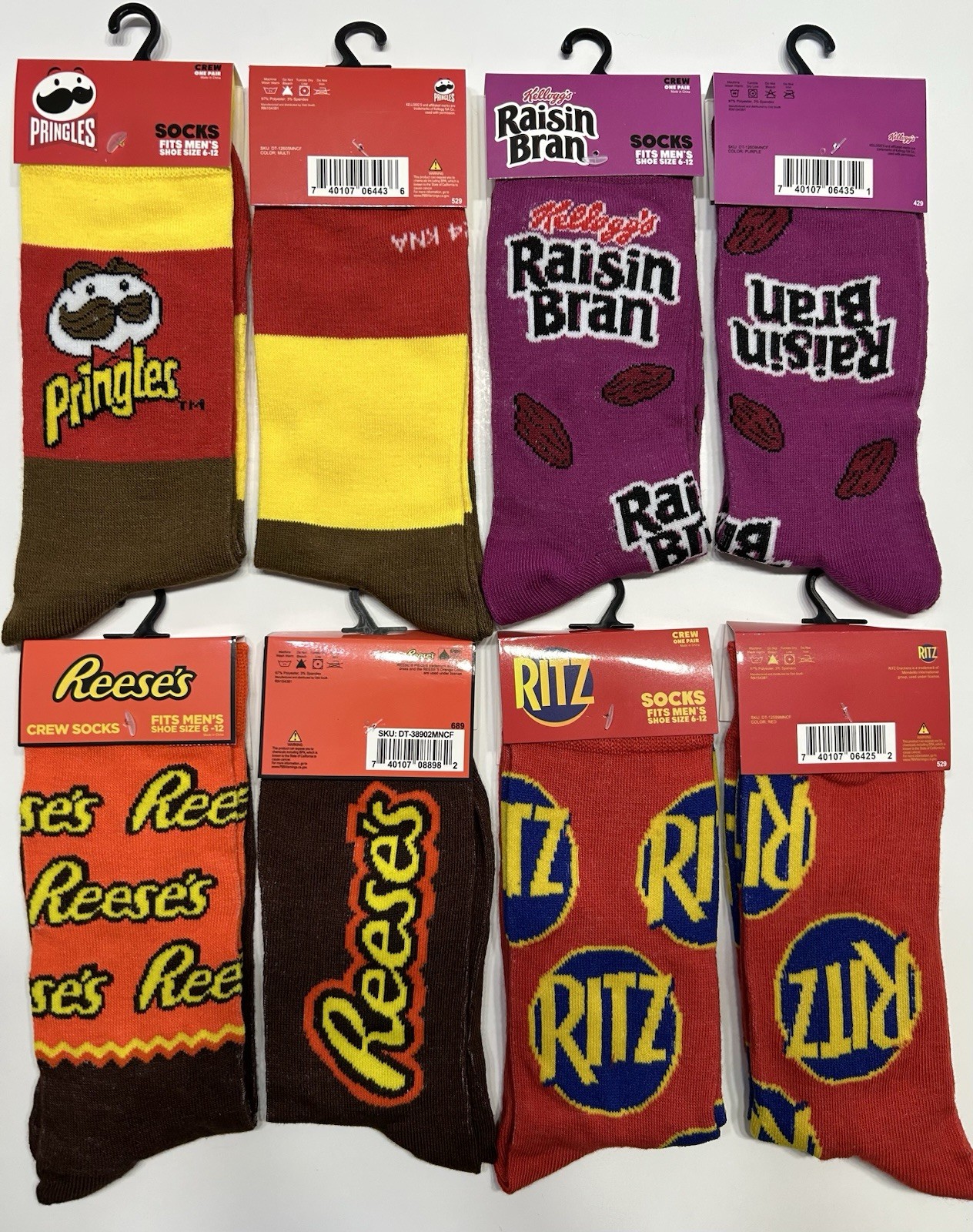 Original Odd Sox Crazy Funny Novelty Crew Socks Adult Men’s Women’s Size 6-12