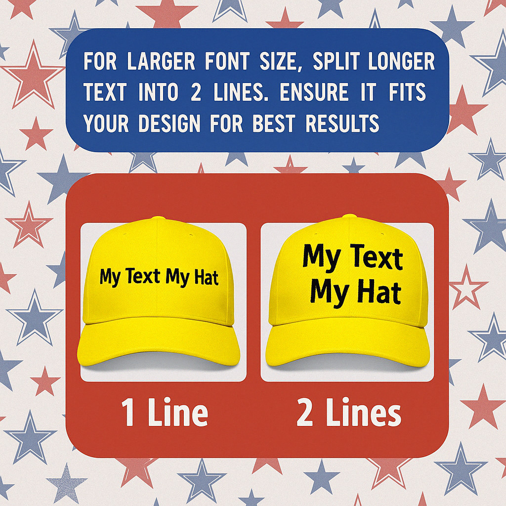 Custom Embroidered Baseball Cap Personalized Text Dad Hat with Your Own Message