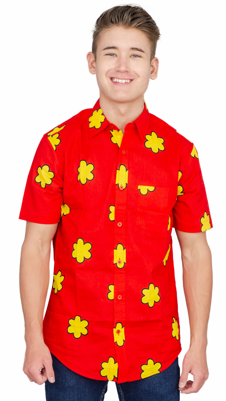 Adult Unisex Family Guy Quagmire Giggity Halloween Costume Button Down Shirt