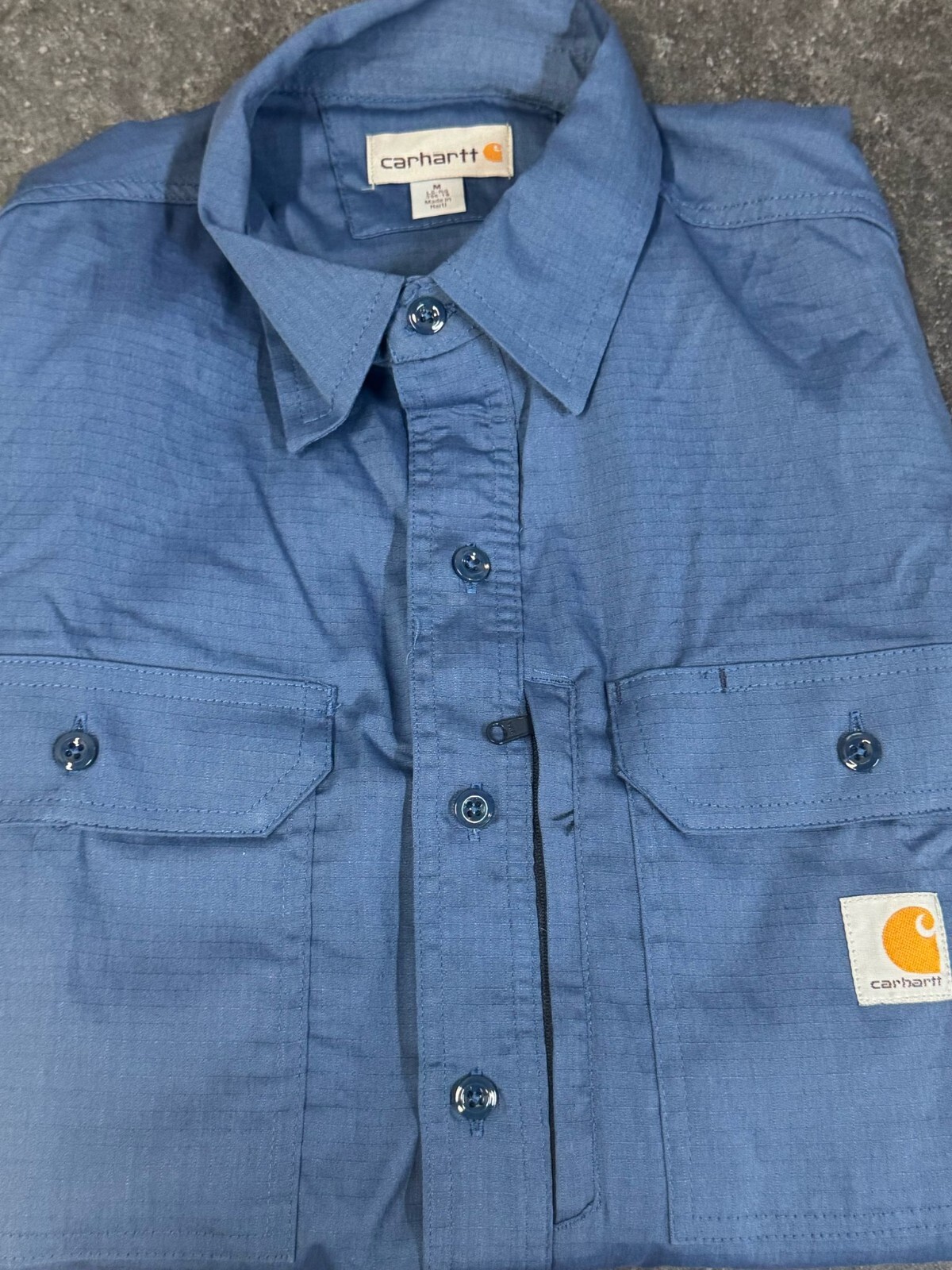 Carhartt Men’s Short Sleeve Shirt, Blue