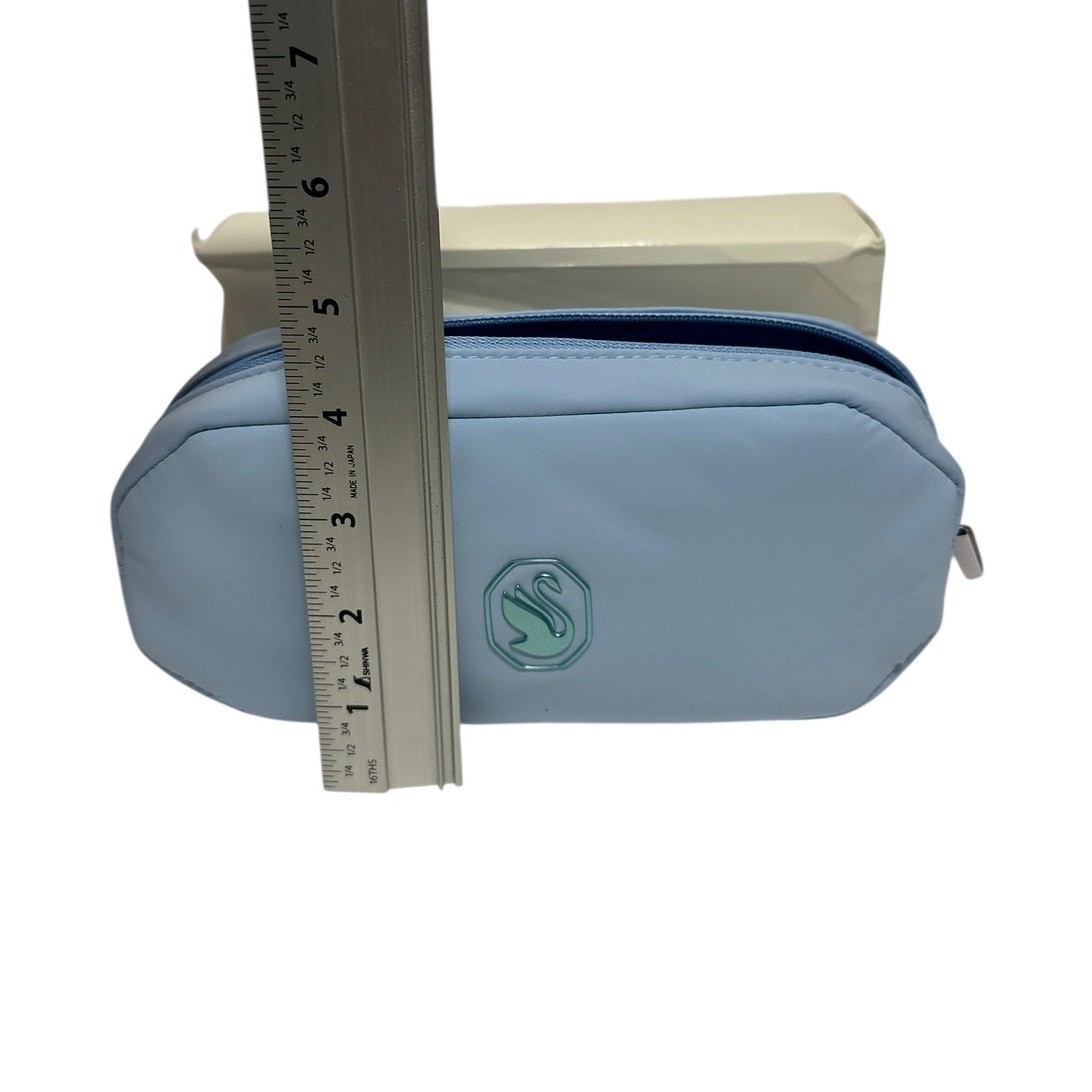 Swarovski Puffy Blue Pouch, Makeup bag Pencil Case Multipurpose Travel Pouch