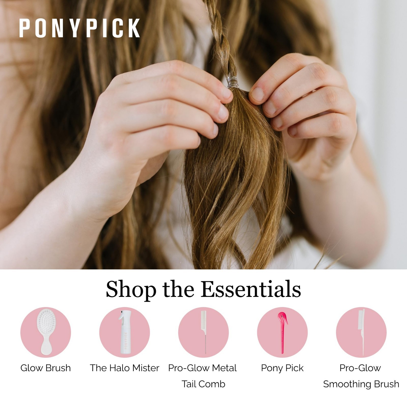 Clear Hair Elastics 1000 Pack | Strong Mini Ties for Braids, Ponytails & Buns |