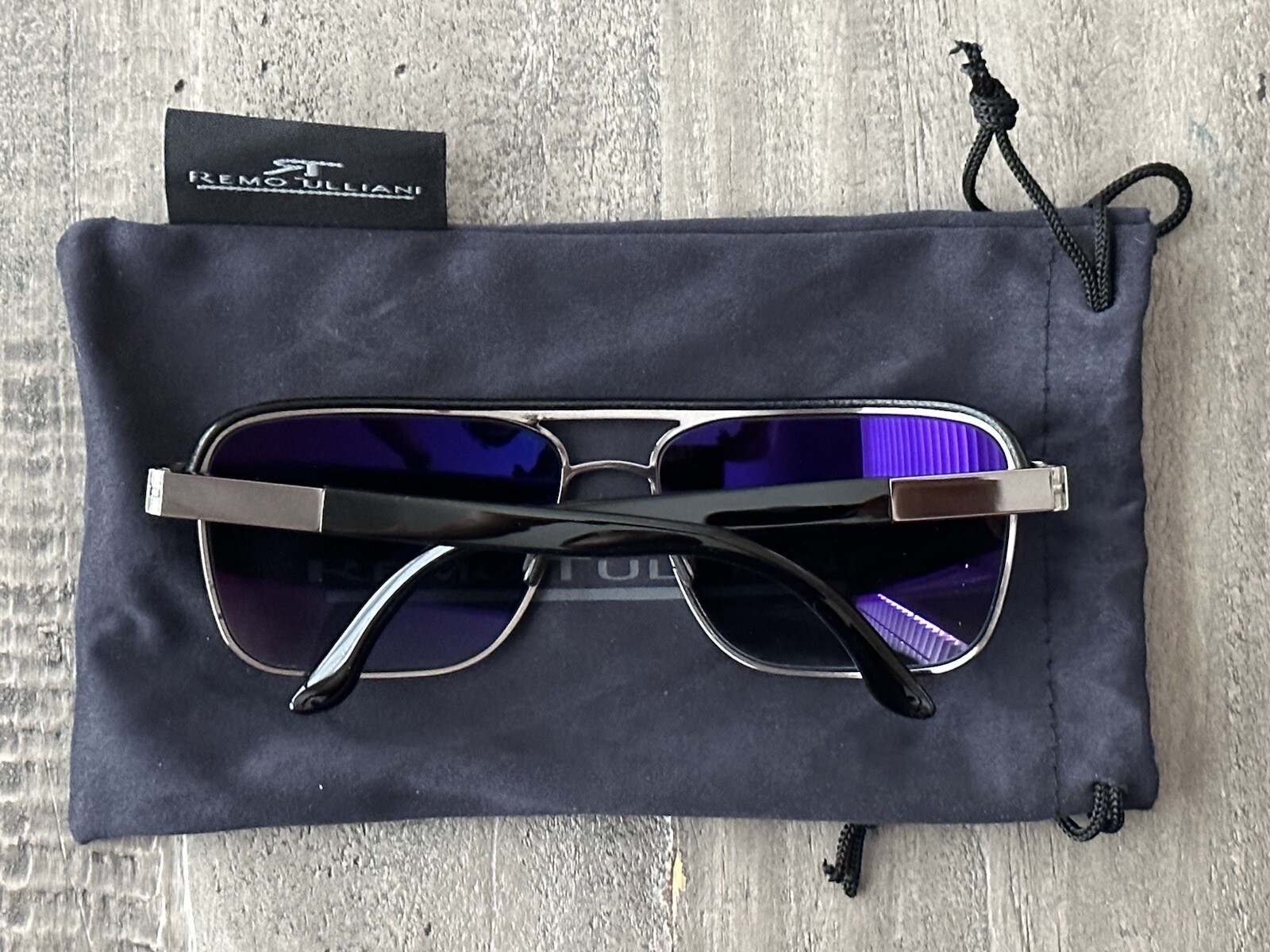 Remo Tulliani Men’s Envy VIS121 Rectangular Sunglasses – Measures 58, 15 & 135mm
