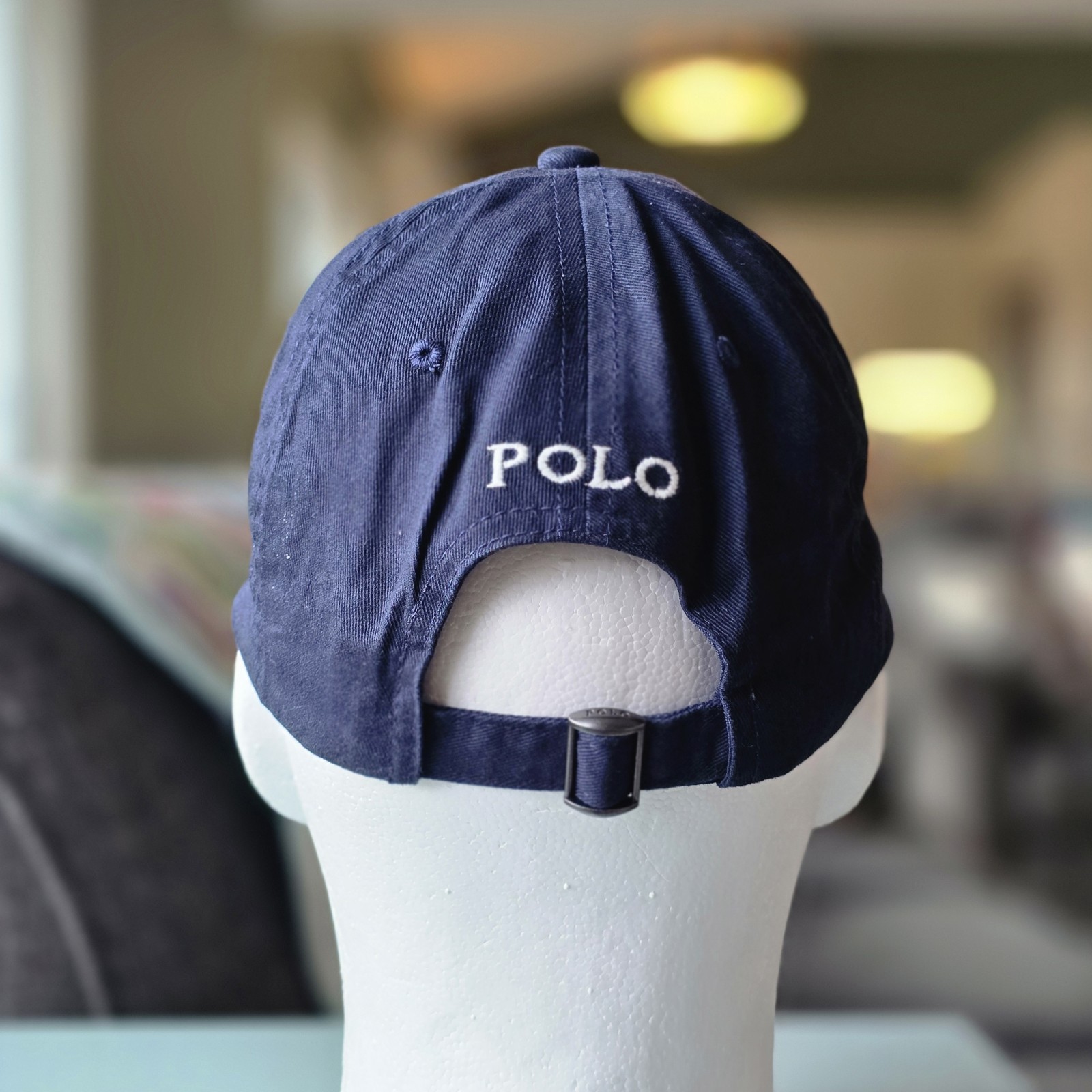 Polo Ralph Lauren Men’s One Size Cotton Chino Adjustable Ball Cap Newport Navy