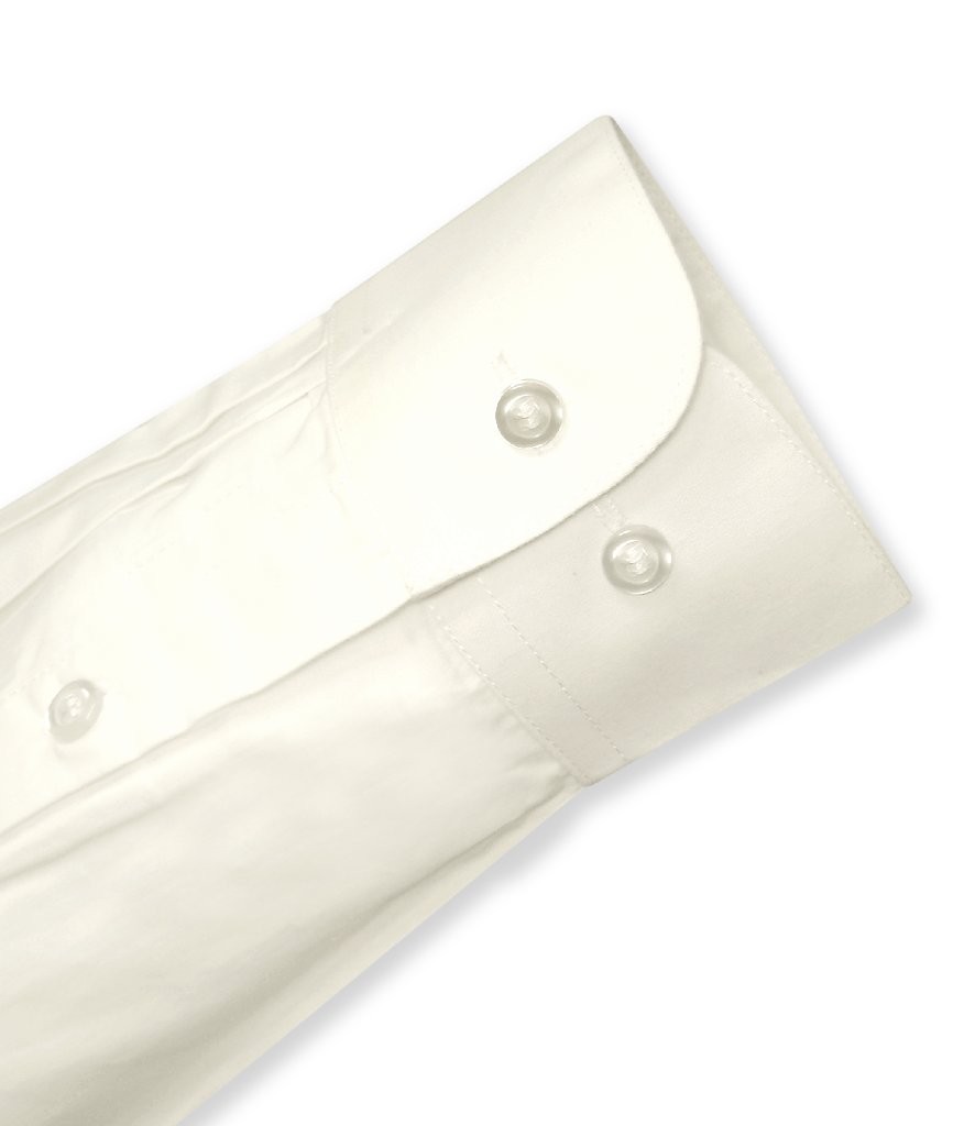 Biagio Mens 100% COTTON Solid CREAM Color Dress Shirt sz 16 36/37