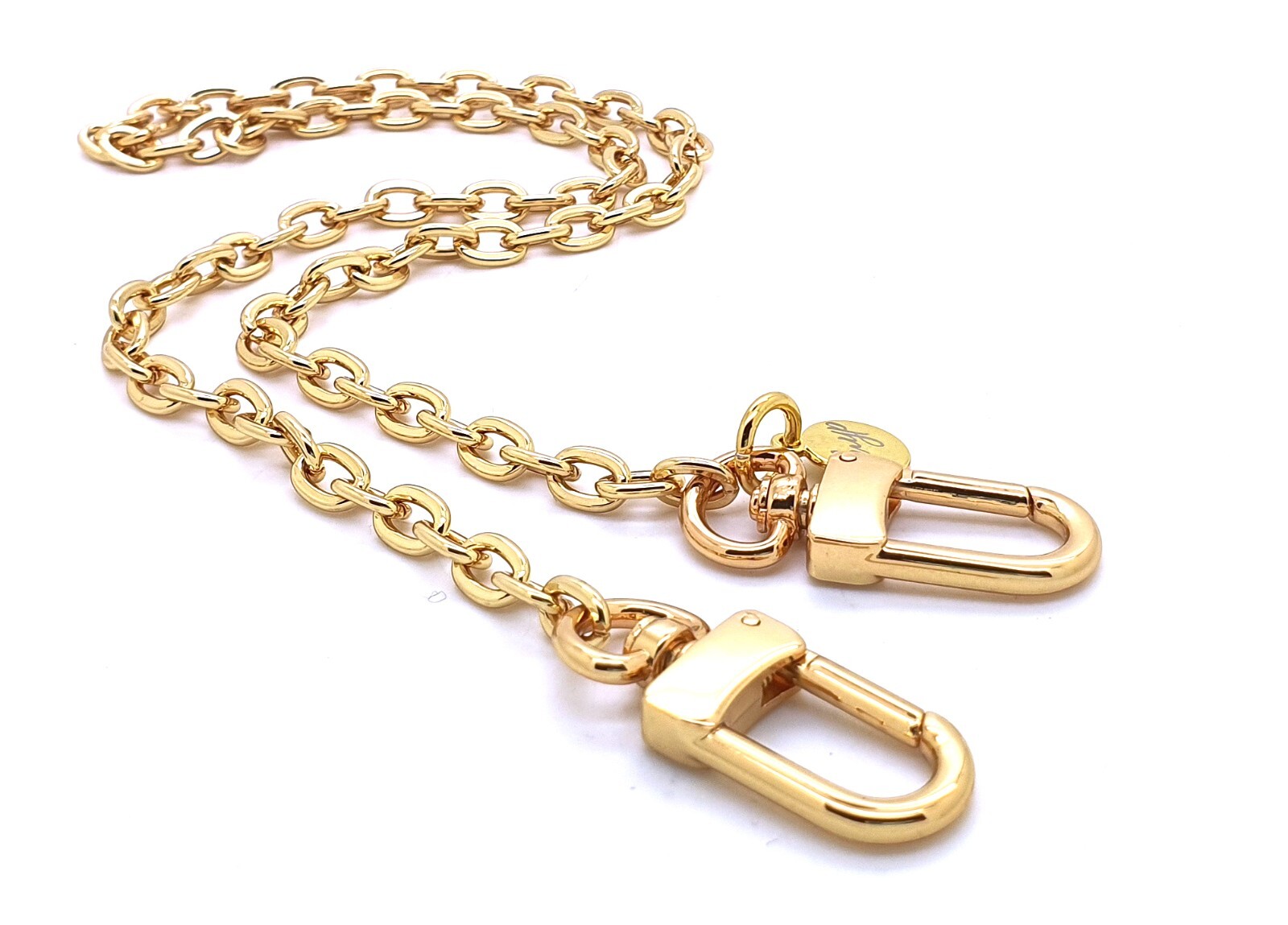 Gold Shoulder Strap Short Oval Chain 50cm/ 19.6″ for pochette accessoires clutch
