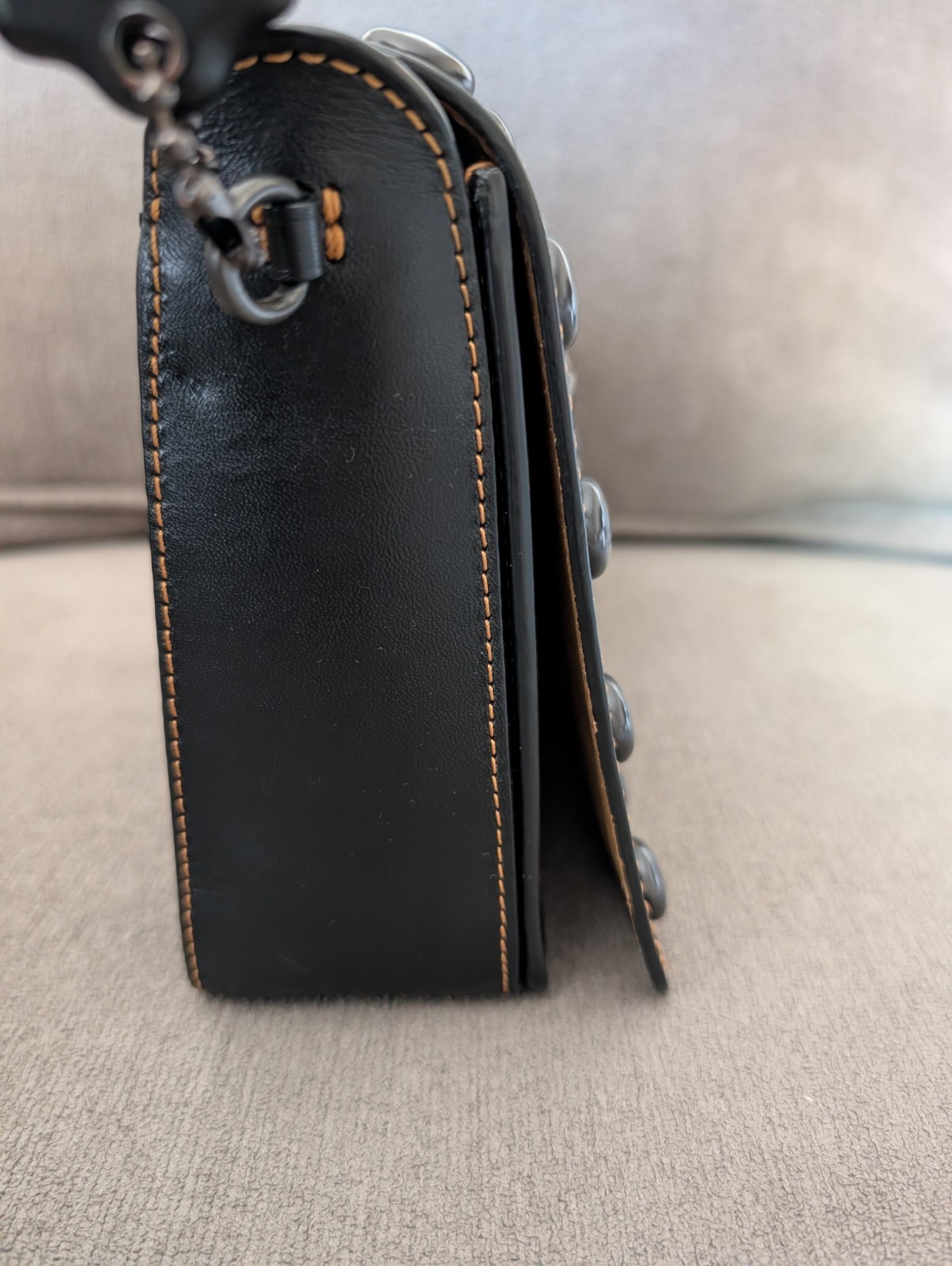 Coach 1941 Western Rivets Dinky 24 In Black Free Ship