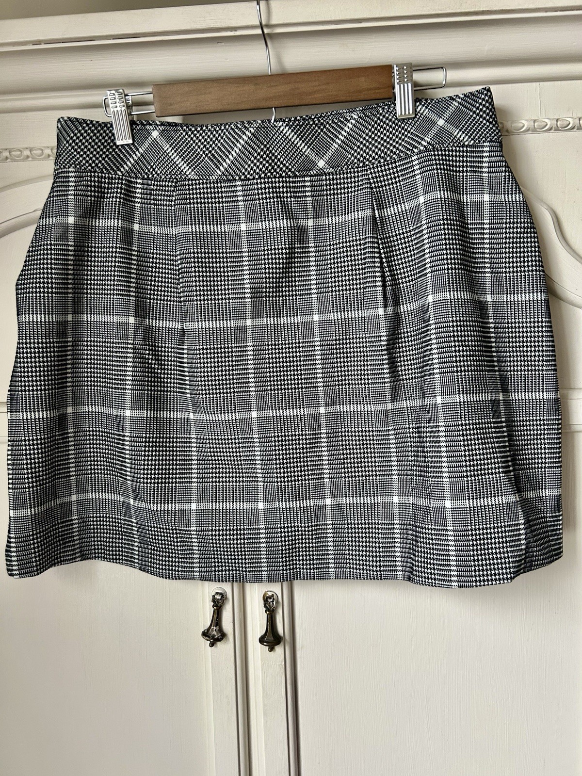 NWT SPANX Women’s Plaid A-Line Mini Skirt XL Academia Chic Capsule Elegant