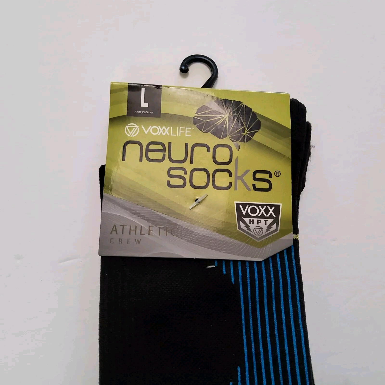 Voxx Life Stasis Neuro Socks Athletic Crew Black Size L (Men’s 9.5-12.5)
