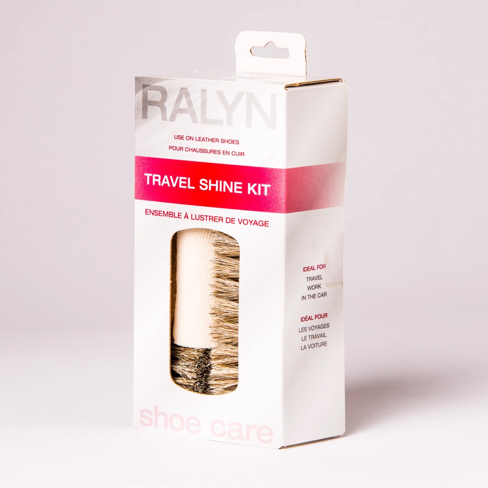 Rayln Travel Shine Kit – Horsehair Dauber, Brush & Shine Cloth for Glossy Shoes