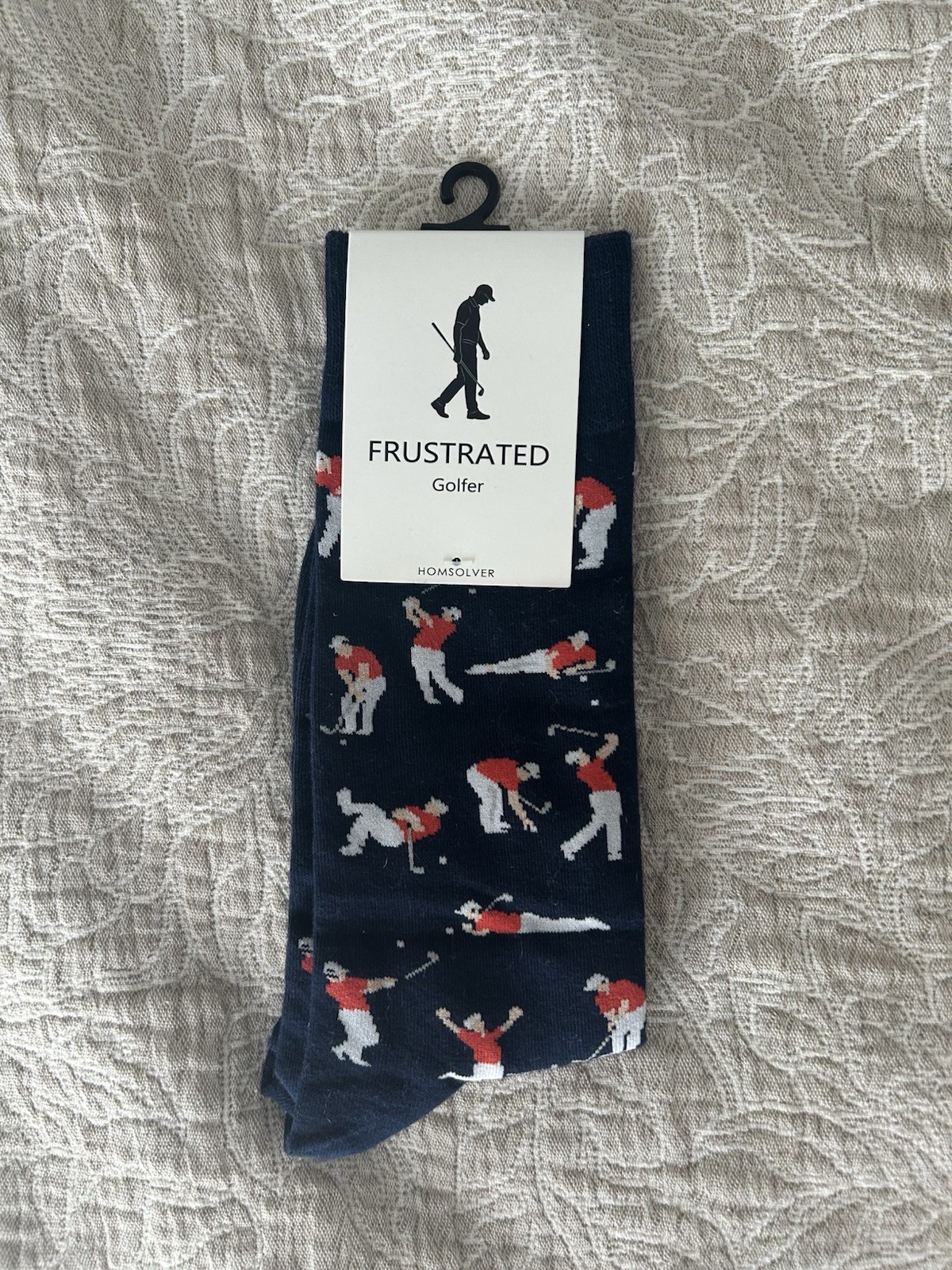 Shanker Golf Socks – Funny Angry Golfer Socks – Funny Golf Gift for Men – 1 Pair