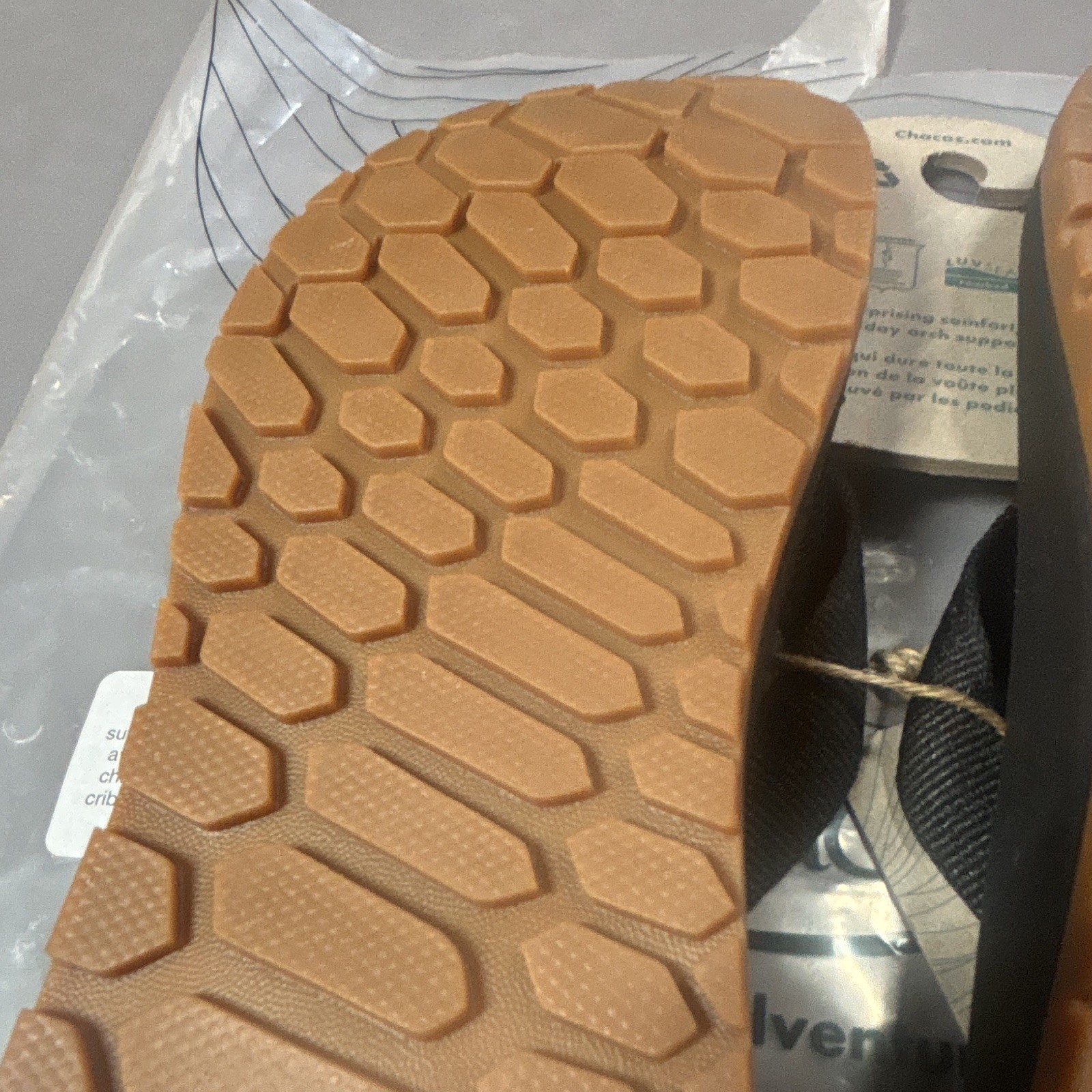 Chaco NWT Lowdown Flip Sandal Black Slip-On Synthetic US 8 EU39 UK6 JCH108132