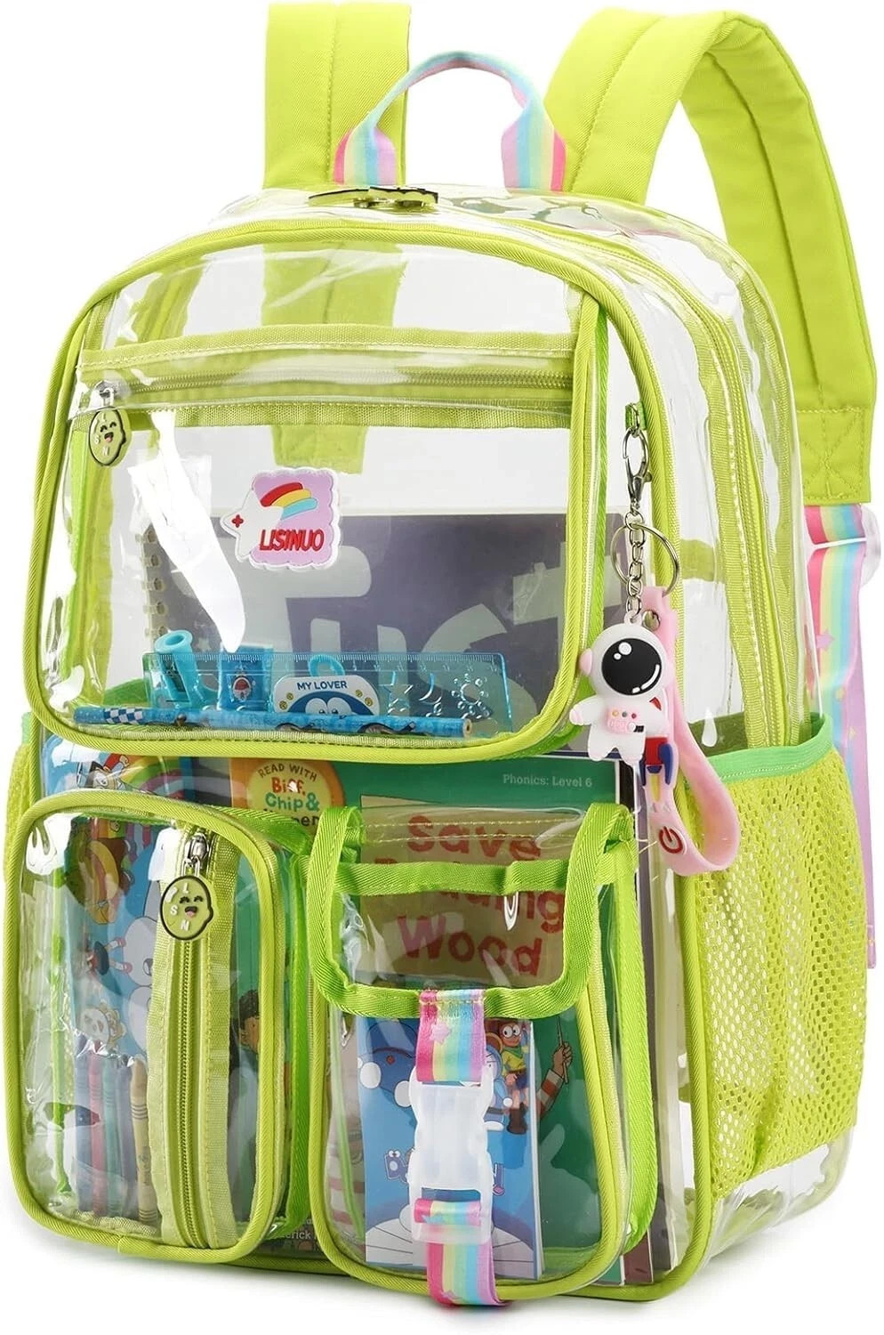 Clear Backpack Heavy Duty Transparent Backpacks Stadium Approved Women Men Kids