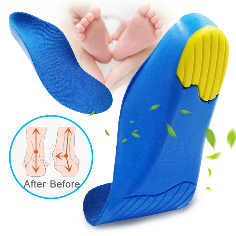 Kids Children Orthotics Insoles Correction foot Care Kid Flat Foot Arch Support