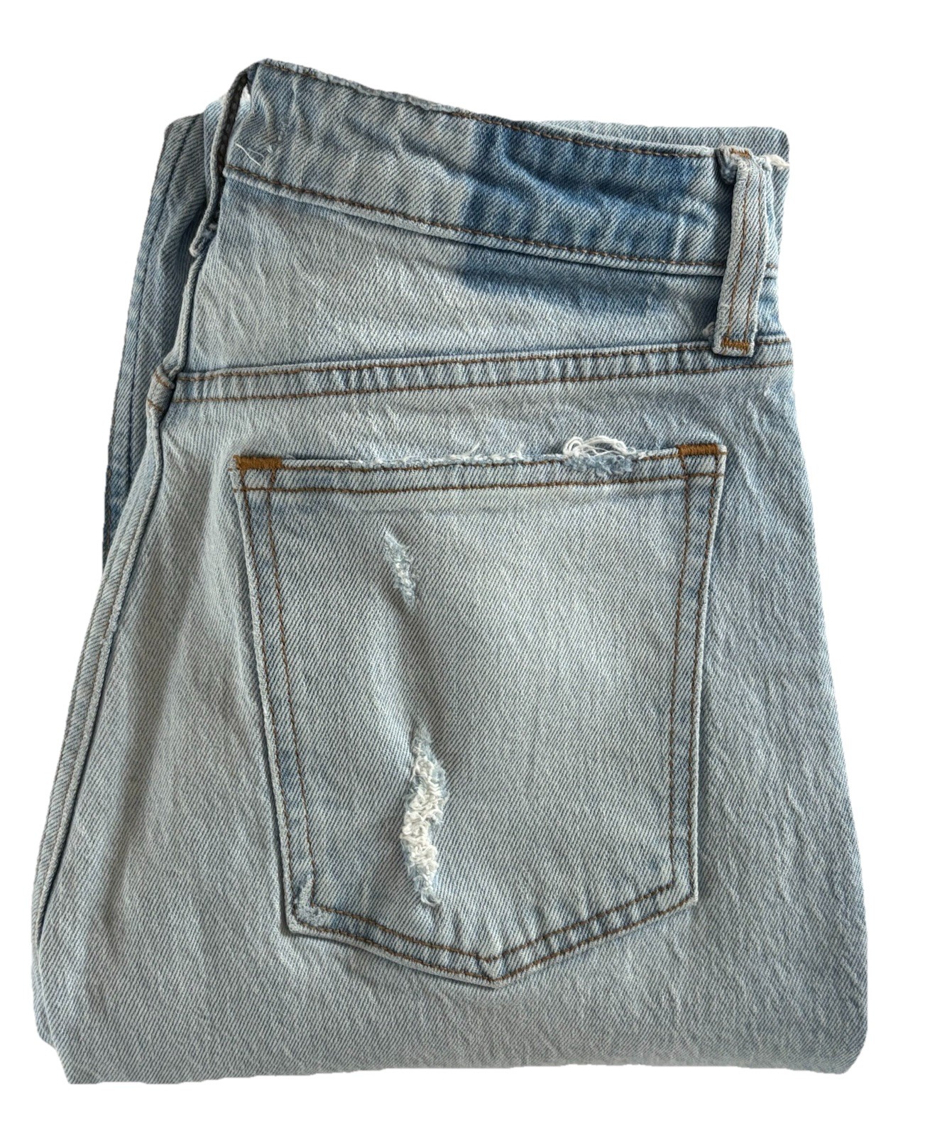 Abercrombie & Fitch Sz 28 6S The Mom High Rise Curve Love Distressed Jeans