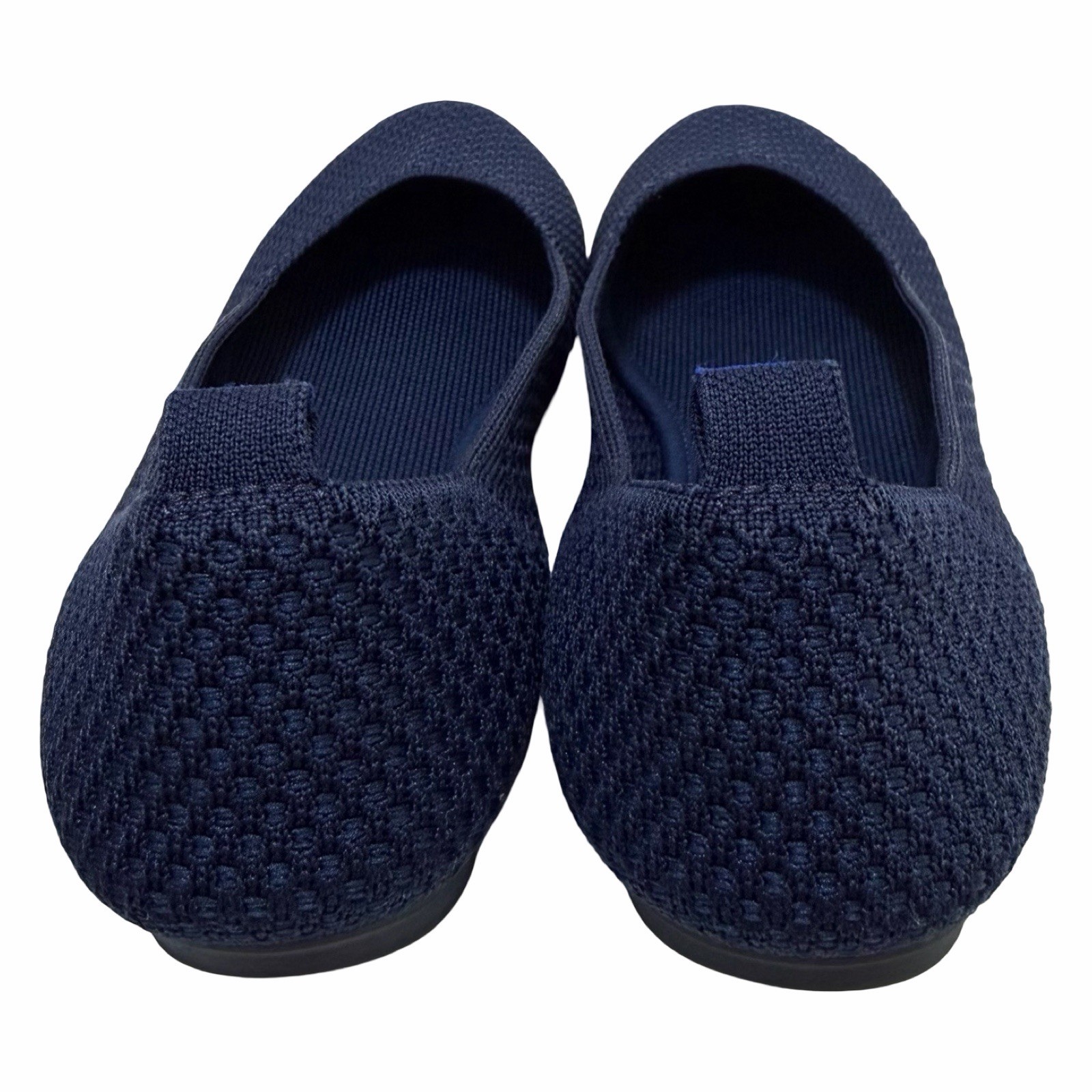Rothys Womens Round Toe Mesh Ballet Flats US 8.5 EU 38.5 Navy Machine Washable