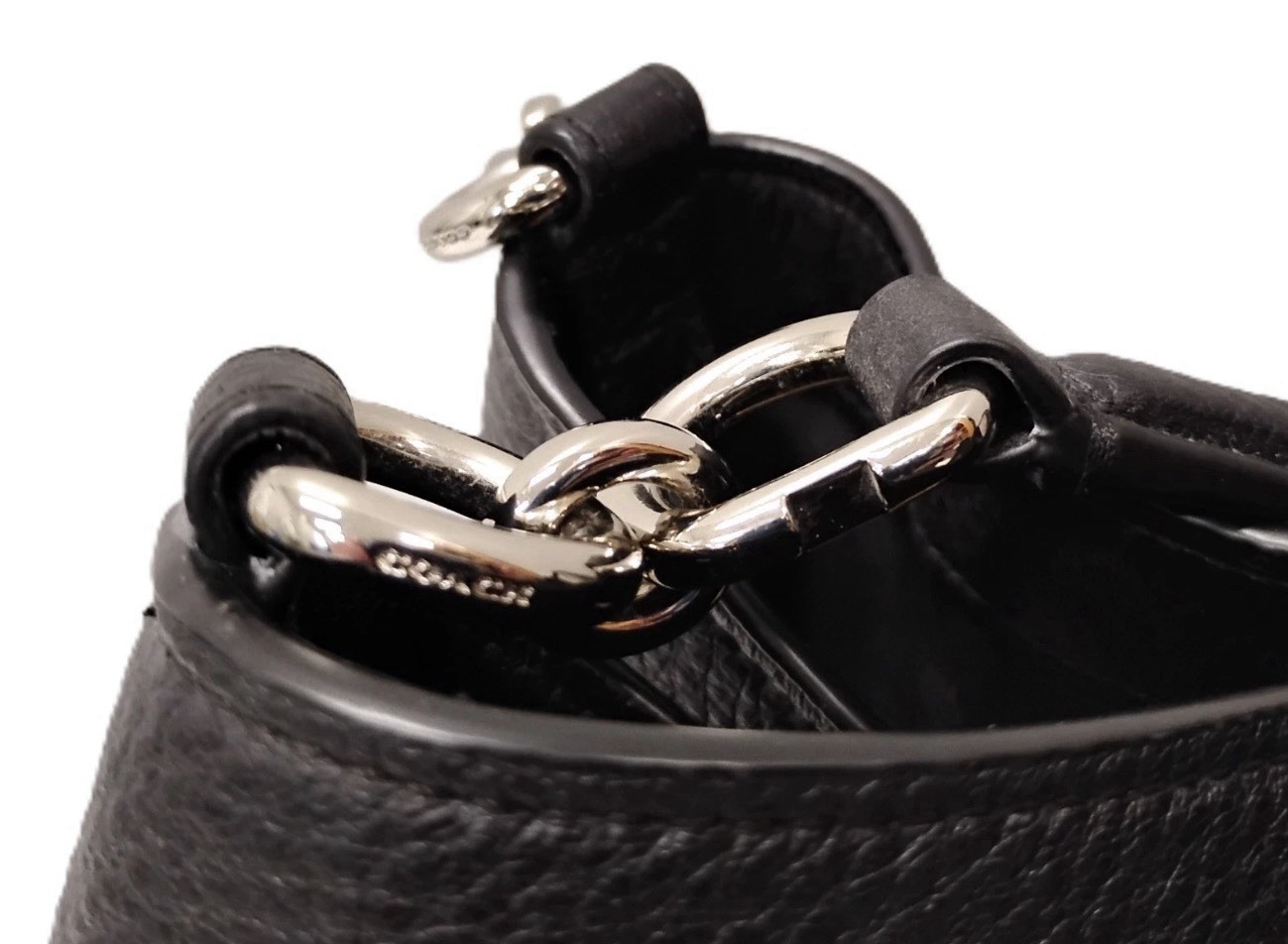 Coach Large Black Leather Bag