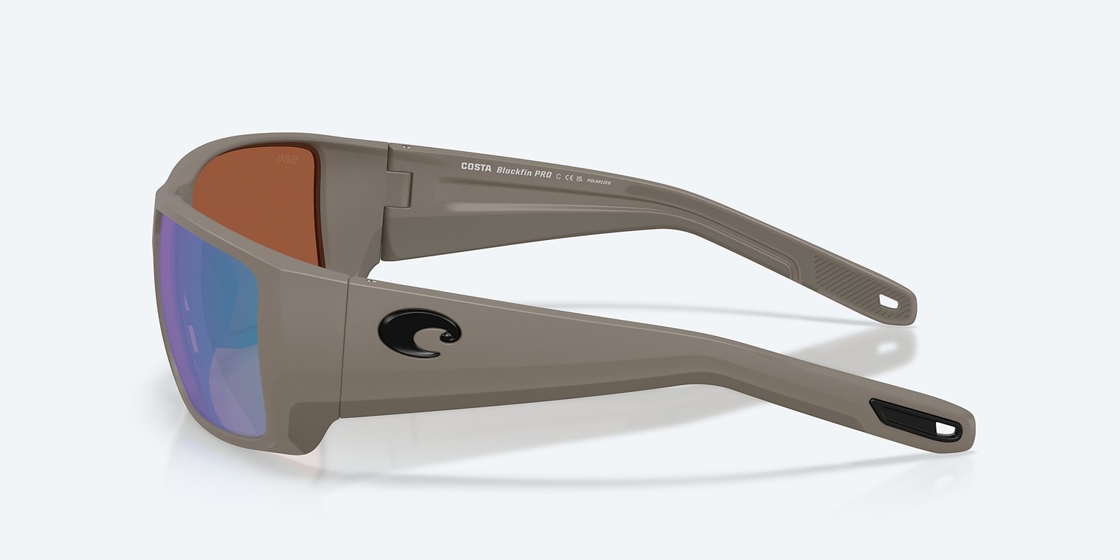 Costa Del Mar Blackfin Pro Matte Olive Shale/Green Mirror 580G Polar Sunglasses