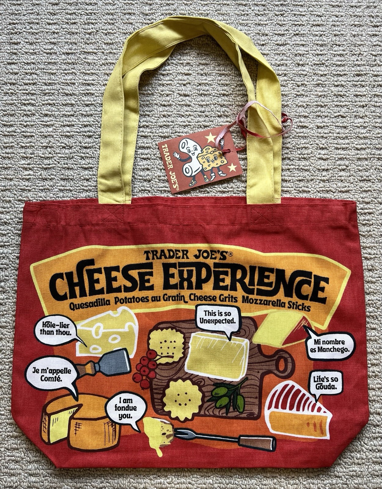 TraderJoe’s Limited Edition 17″ Coffee Beans 1967 Brown Burlap Tote Bag