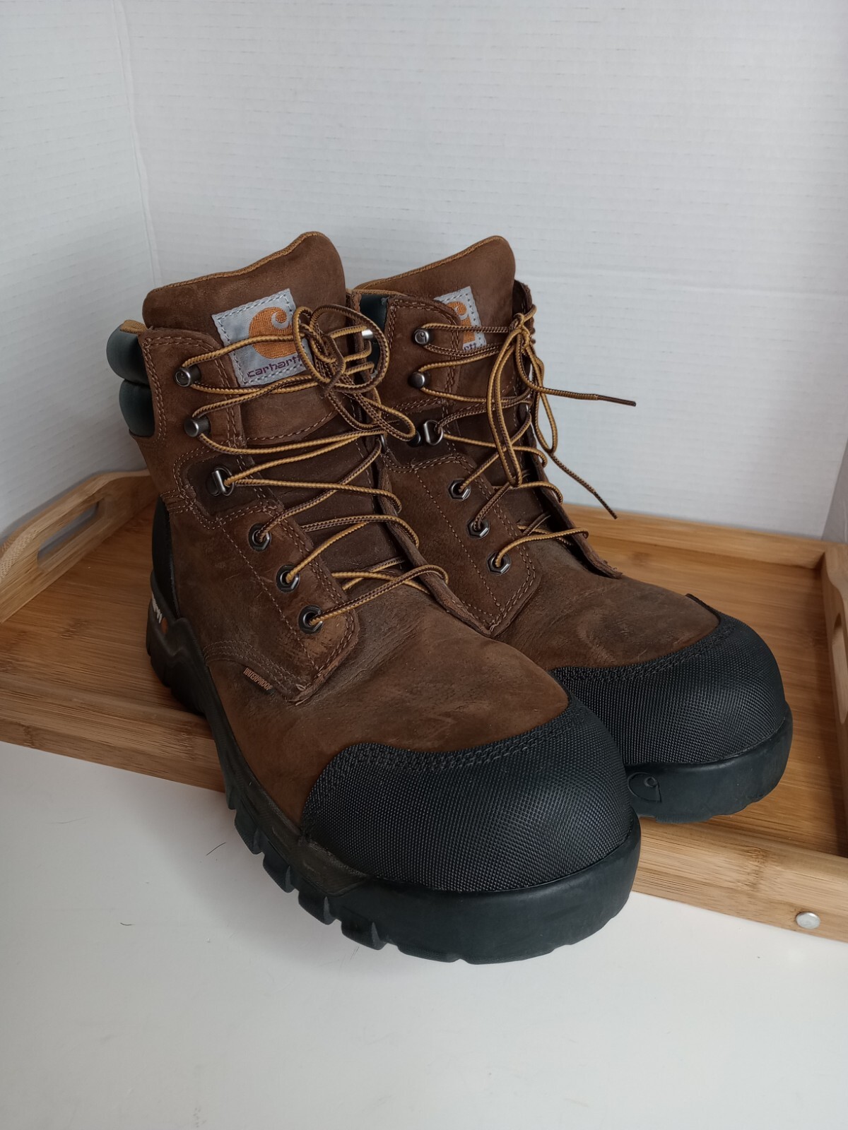 Carhartt Men’s US 13M 6″ Rugged Flex WP Comp Toe Work Boot Dk Brown CMF6380