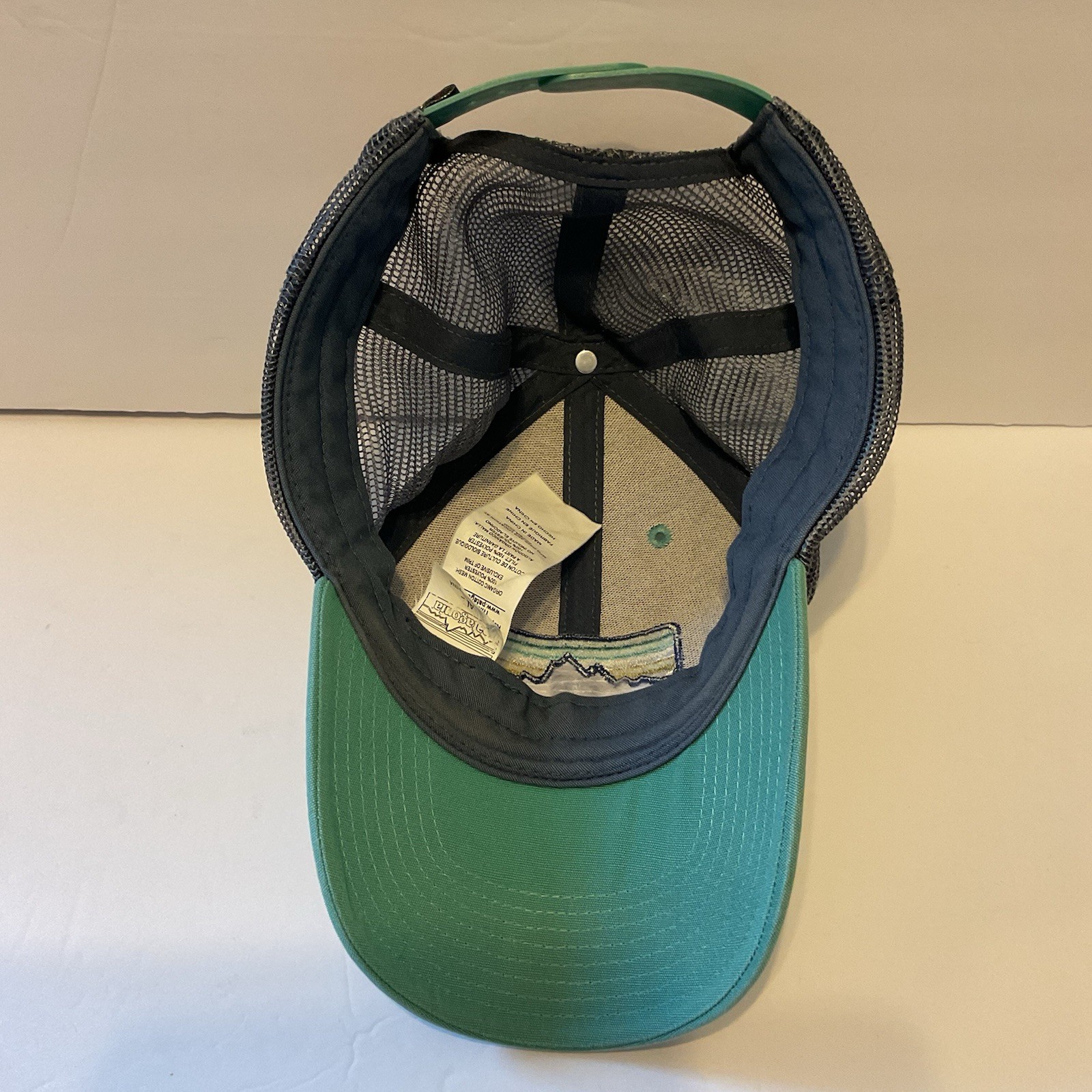 Patagonia Lo Pro Trucker Hat Logo Mesh Cap Green Snapback 100% Organic Cotton