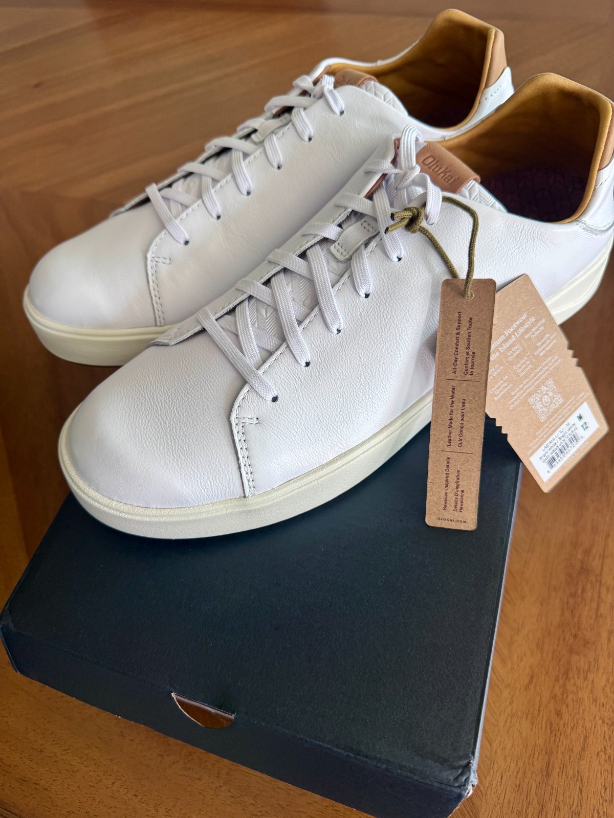 Men’s Olukai Lae’Ahi Li ‘Ili New in Box Size 12 Bright White/Bright White