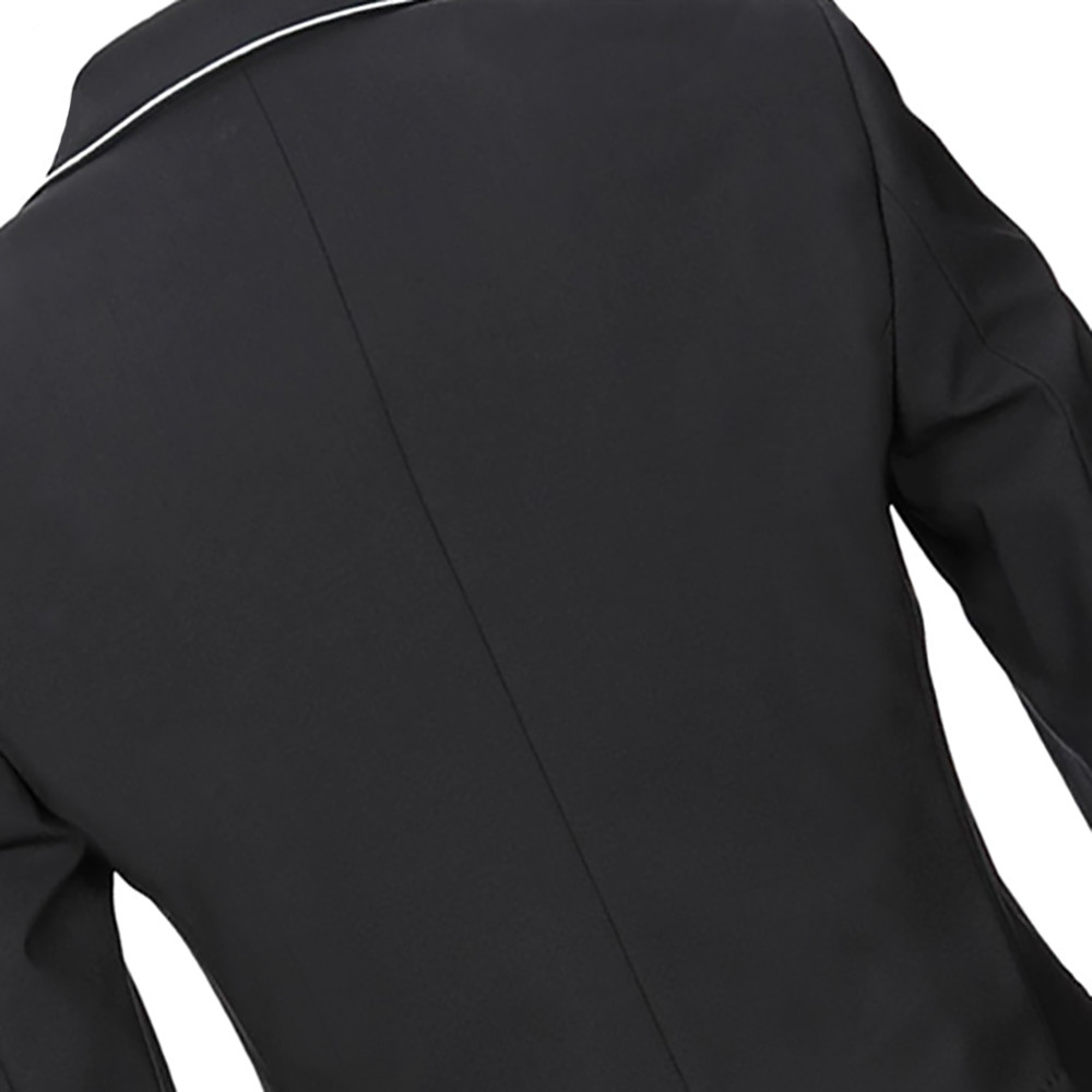 DSQUARED2 Blazer Jacket White Piping Detail Slim Fit Black Size 48 – RP £1371.00