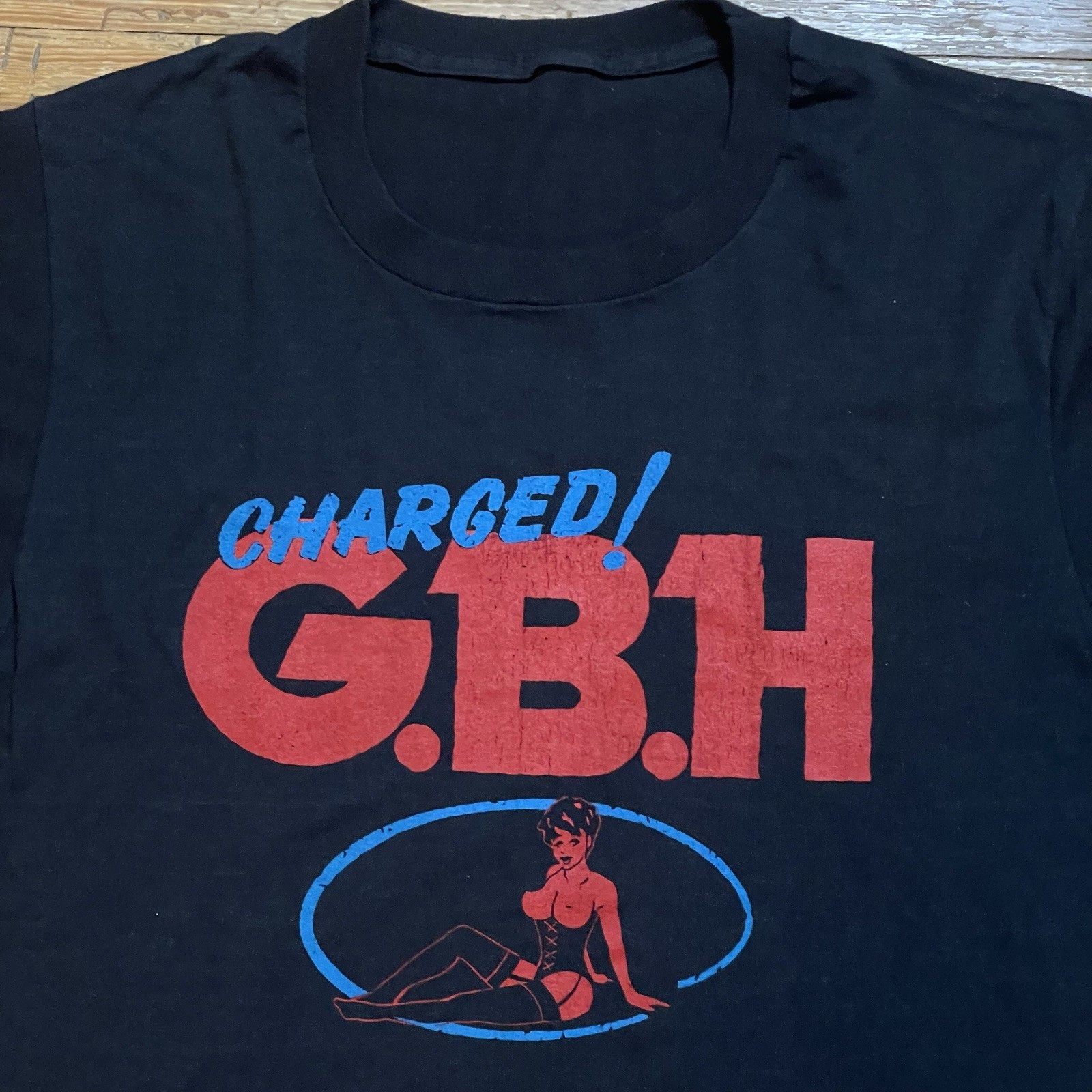 Vintage 80s GBH Shirt Band Tour Street Punk Hardcore UK 82 Size Medium/Large