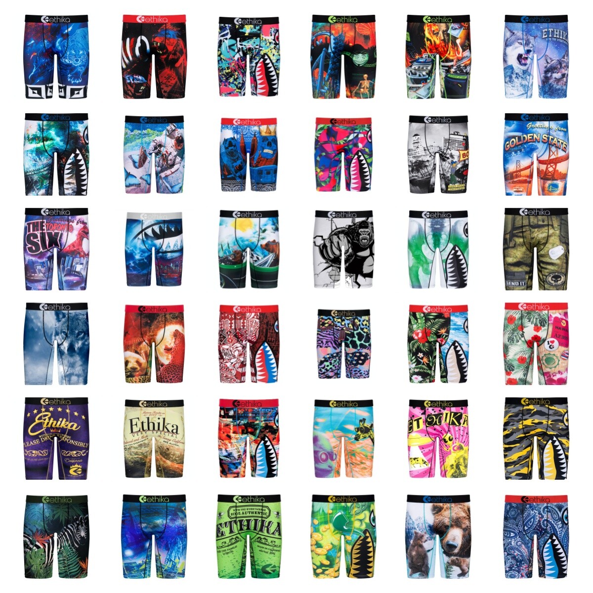 5 Pack Ethika Men’s The Staple Boxer Briefs – Models 2026 (Random Color)