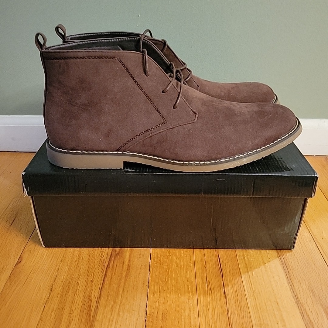 New Miko Lotti Buyer Pic Men’s Lace Up Boots Brown BF1302 size 11