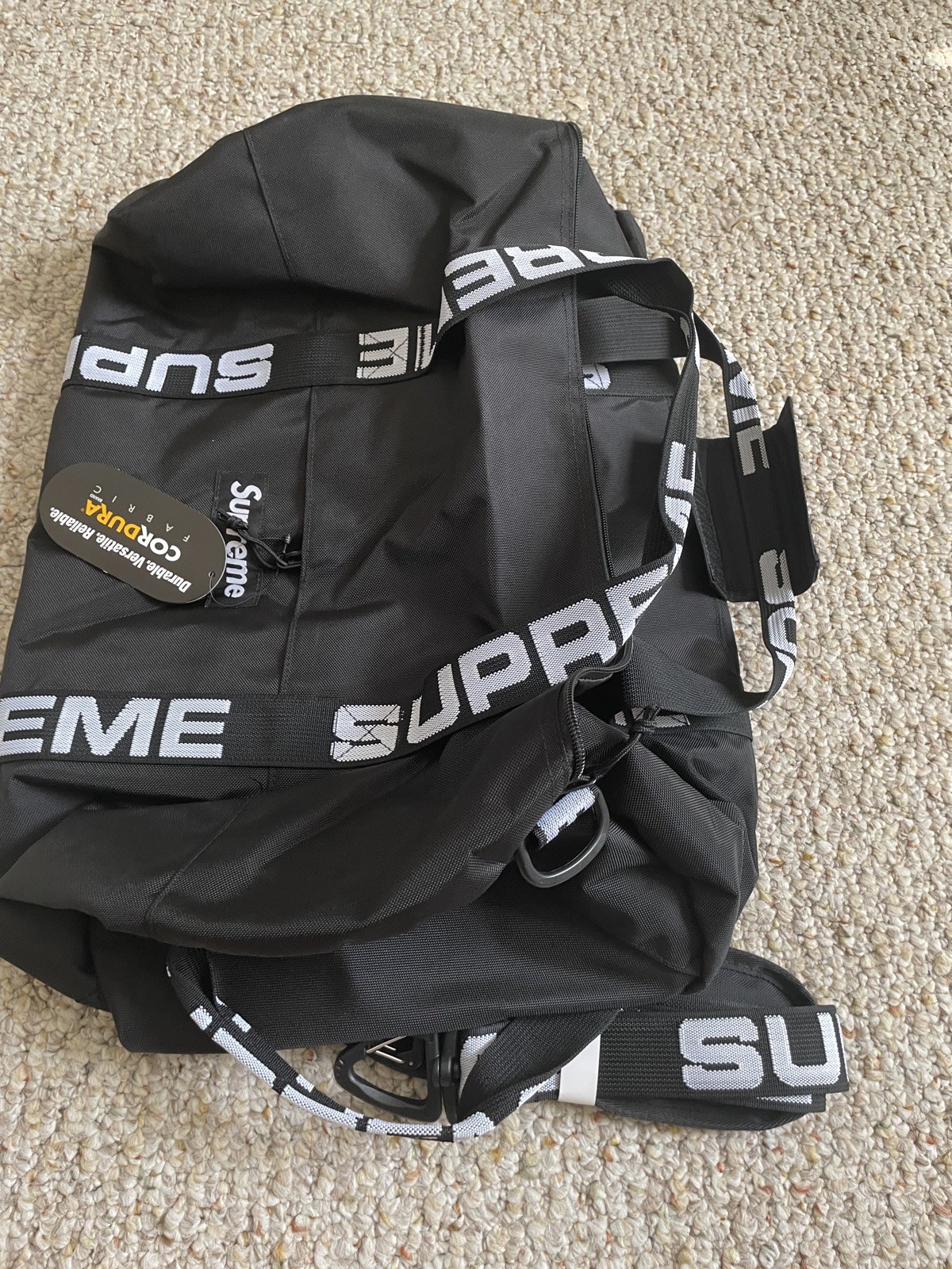 Supreme Duffle Bag Black Brand New With Tags