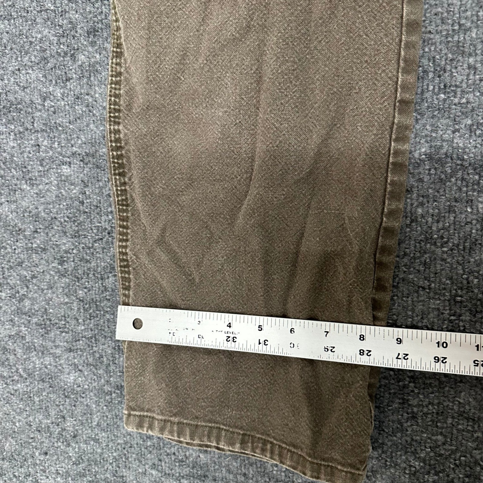 Dickies Carpenter Pants Mens Size 36×28 Brown Distressed Relaxed Fit Workwear