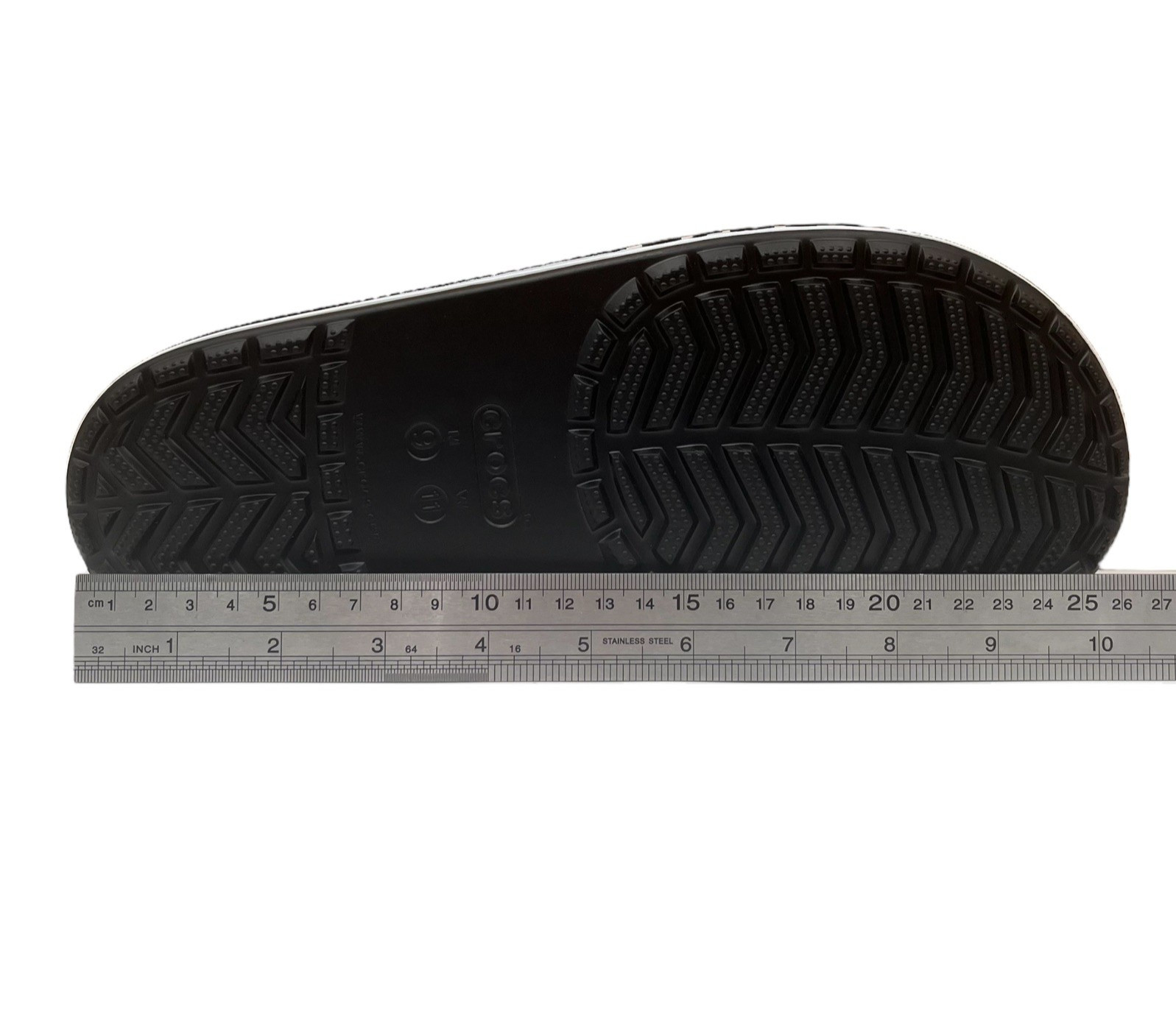 Crocs Bayaband Mens Slide Sandals Size 9 Black White Water Friendly Lightweight